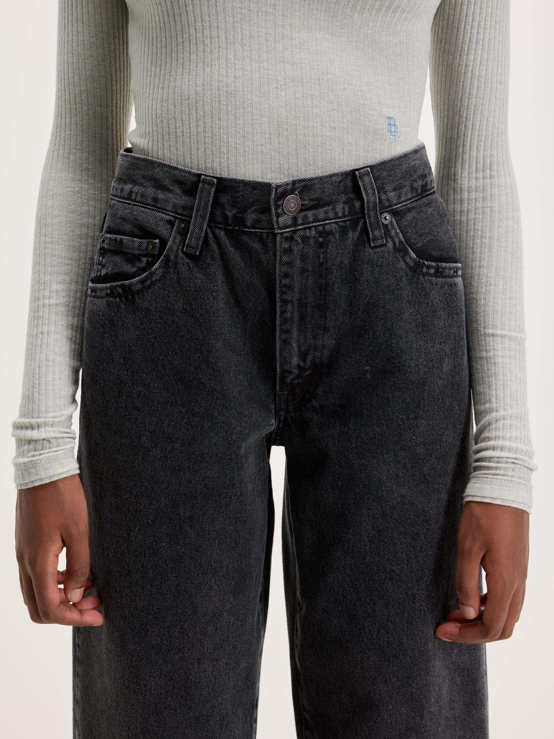 Jean Baggy Dad (242 / W / BLACK)