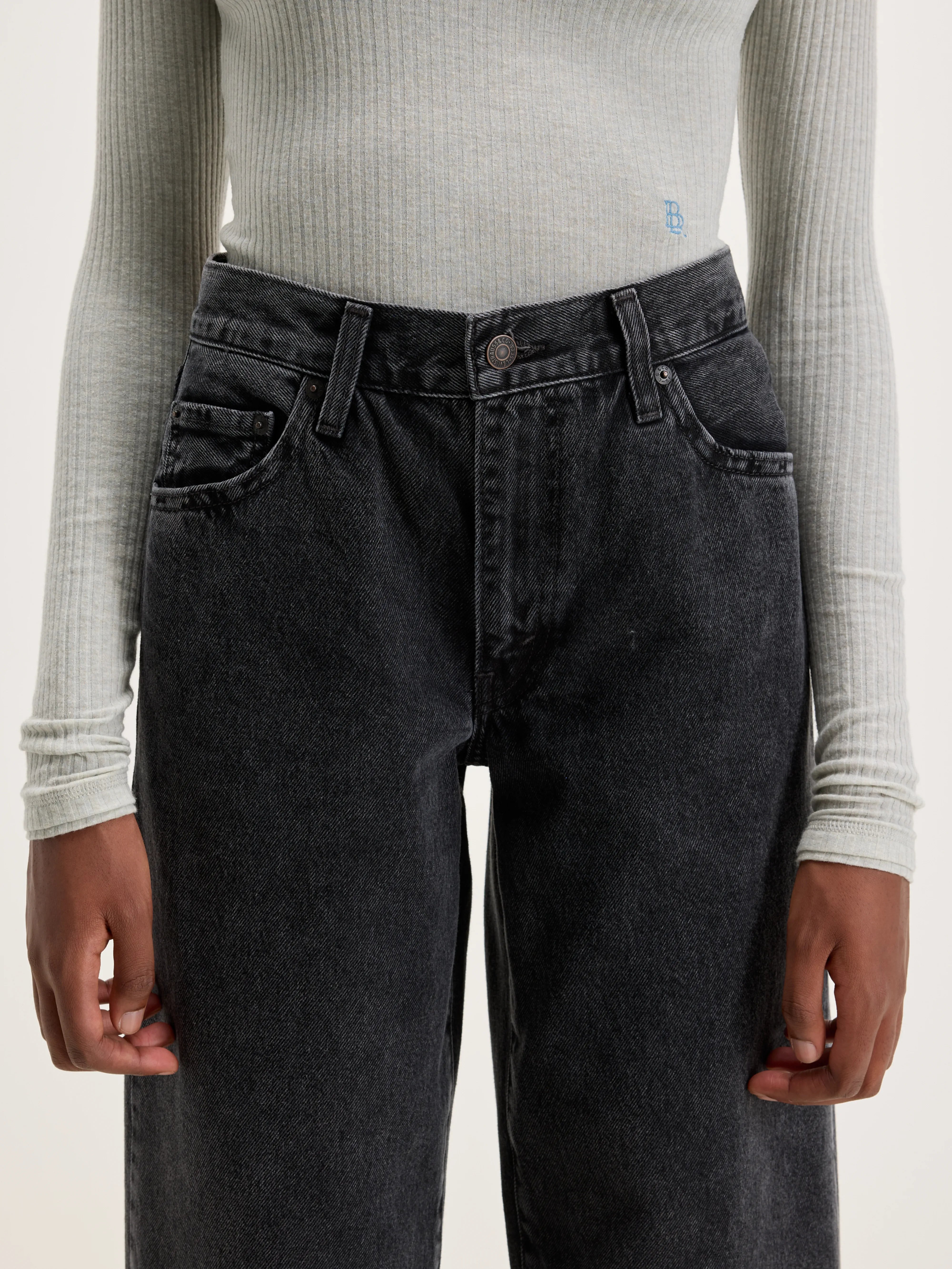 Baggy Dad Jeans (242 / W / BLACK)