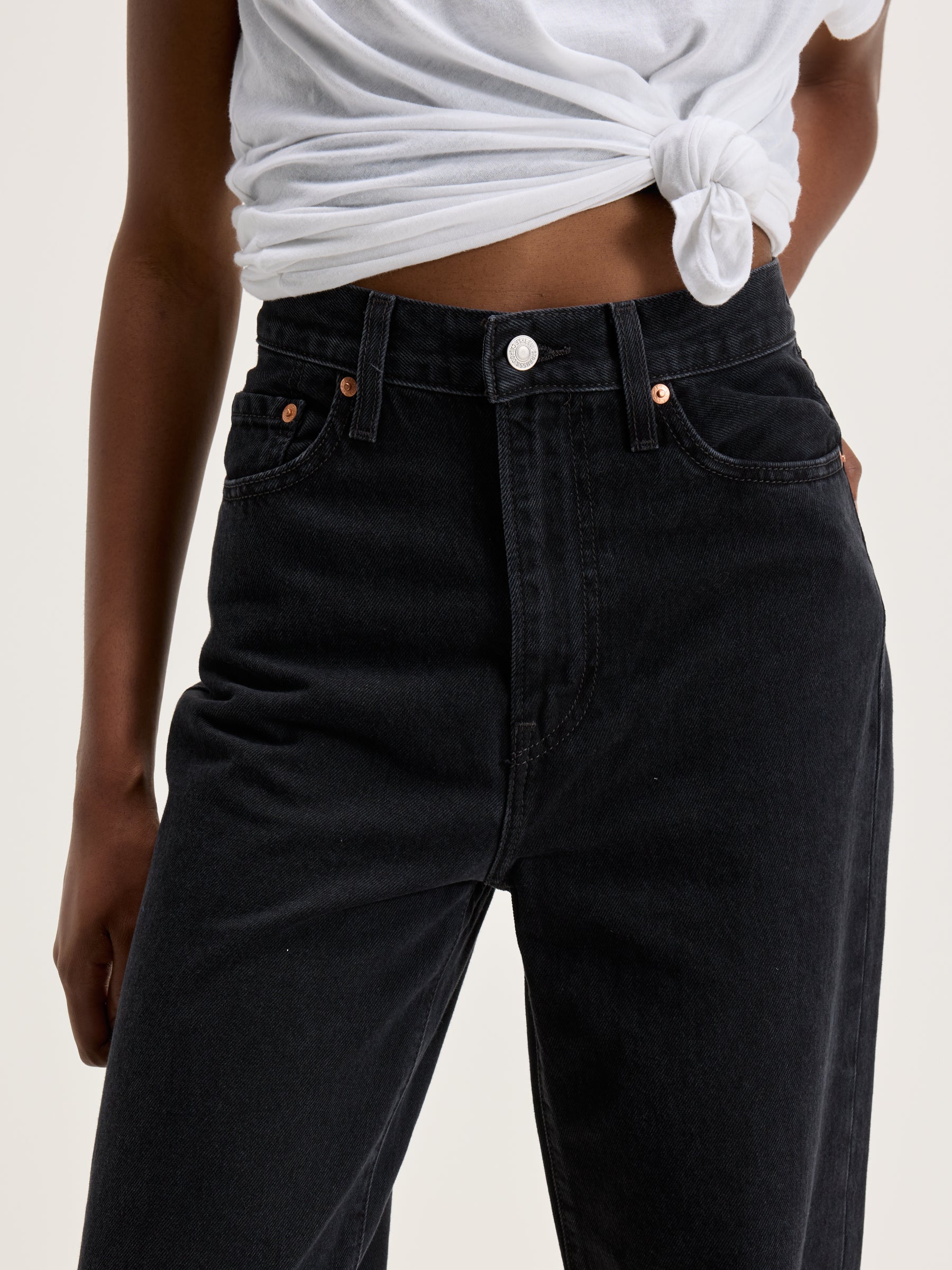 Jean Ribcage Wide Leg (242 / W / BLACK)