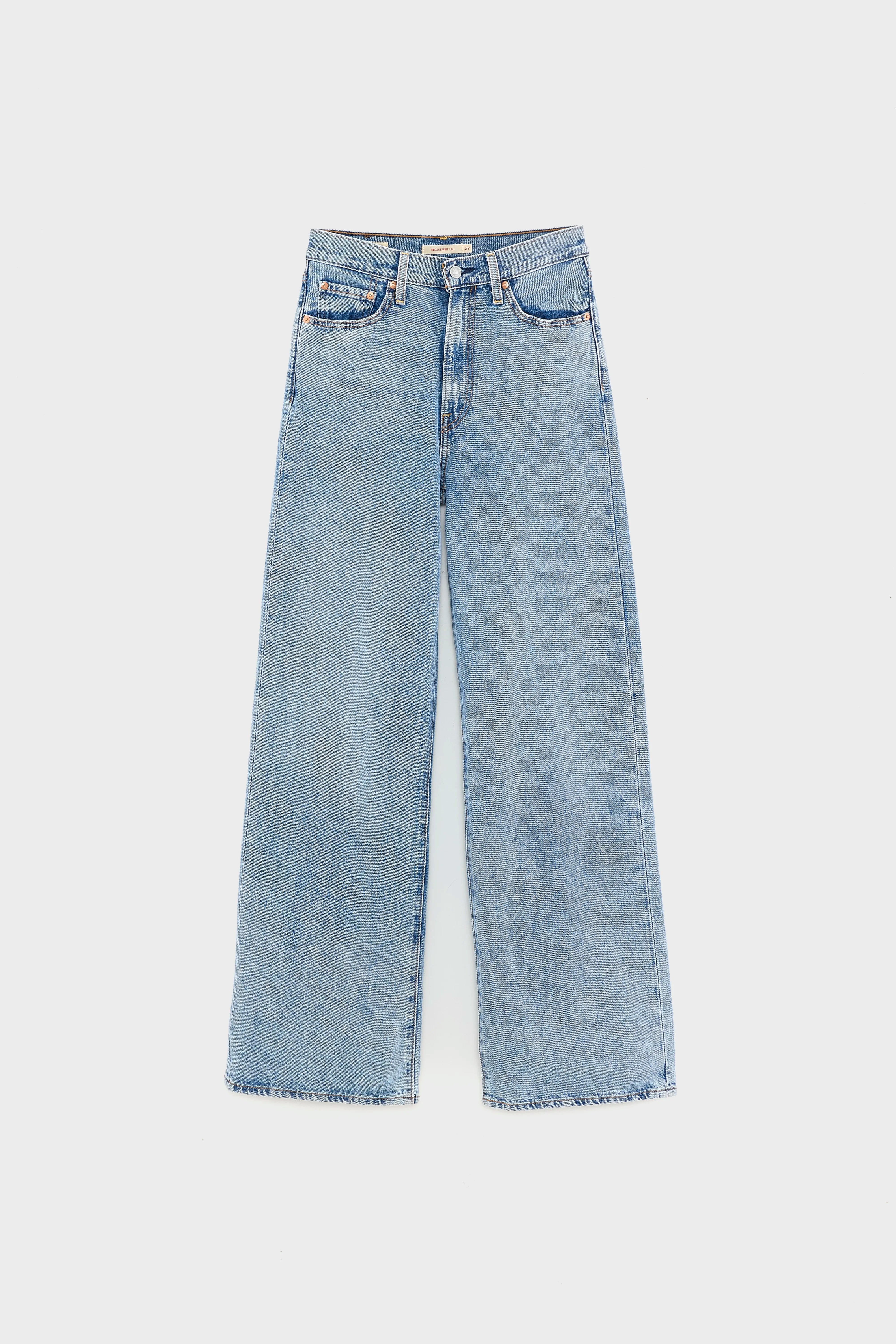 Ribcage Wide Leg Jeans (242 / W / LT STONE WASH)