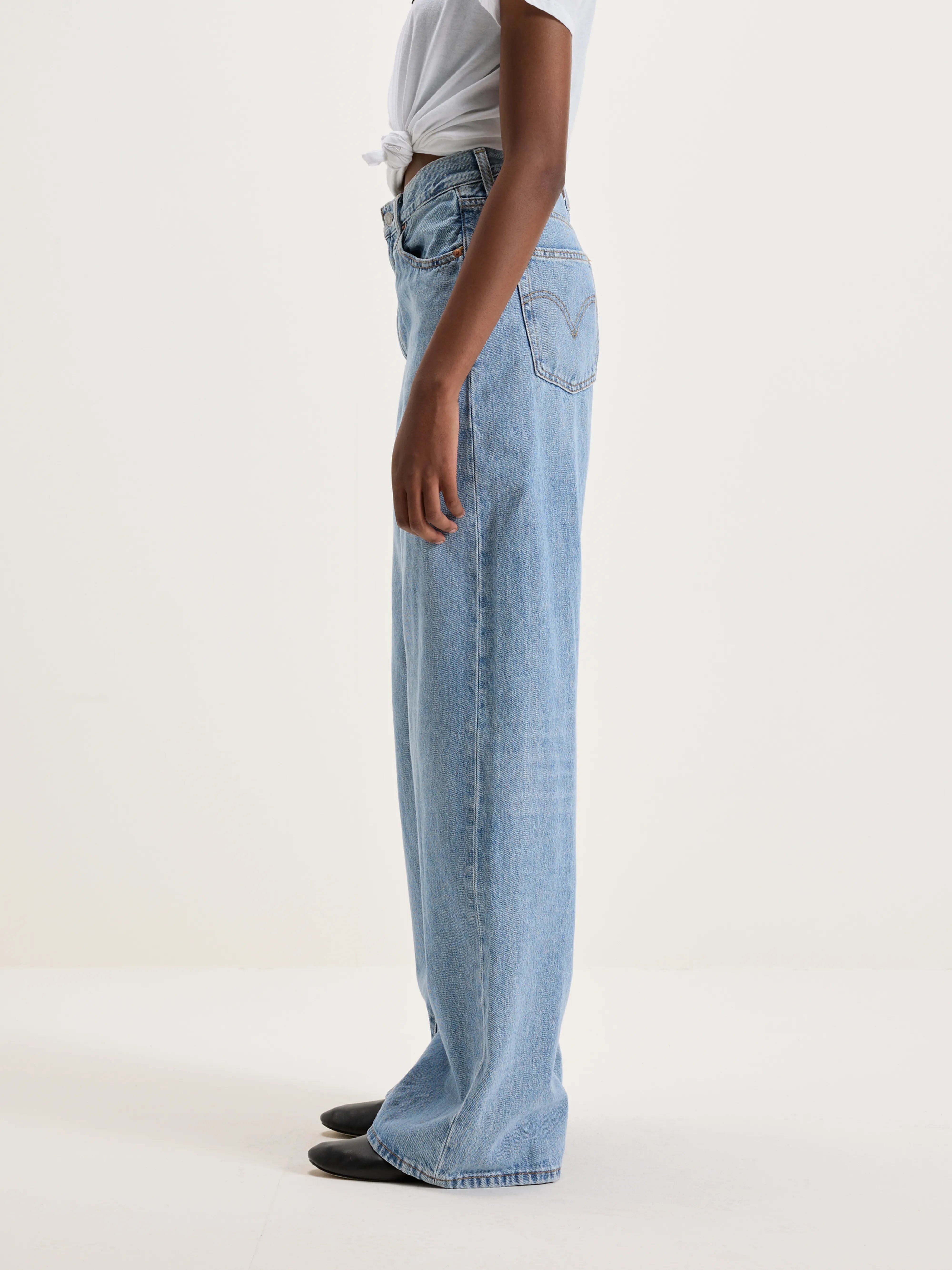 Ribcage Wide Leg Jeans (242 / W / LT STONE WASH)