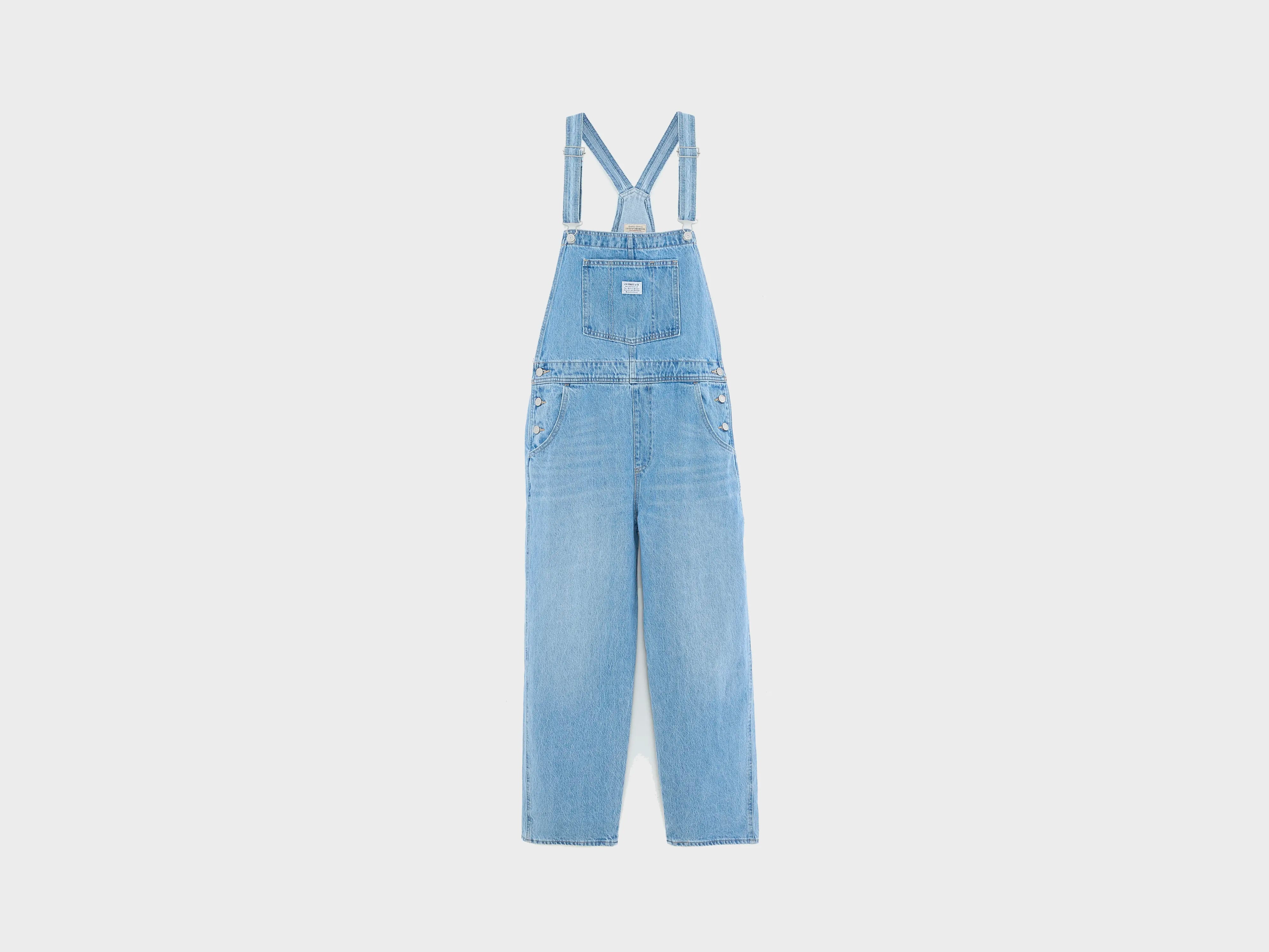 Vintage Denim Overalls  (251 / W / LT STONE WASH)