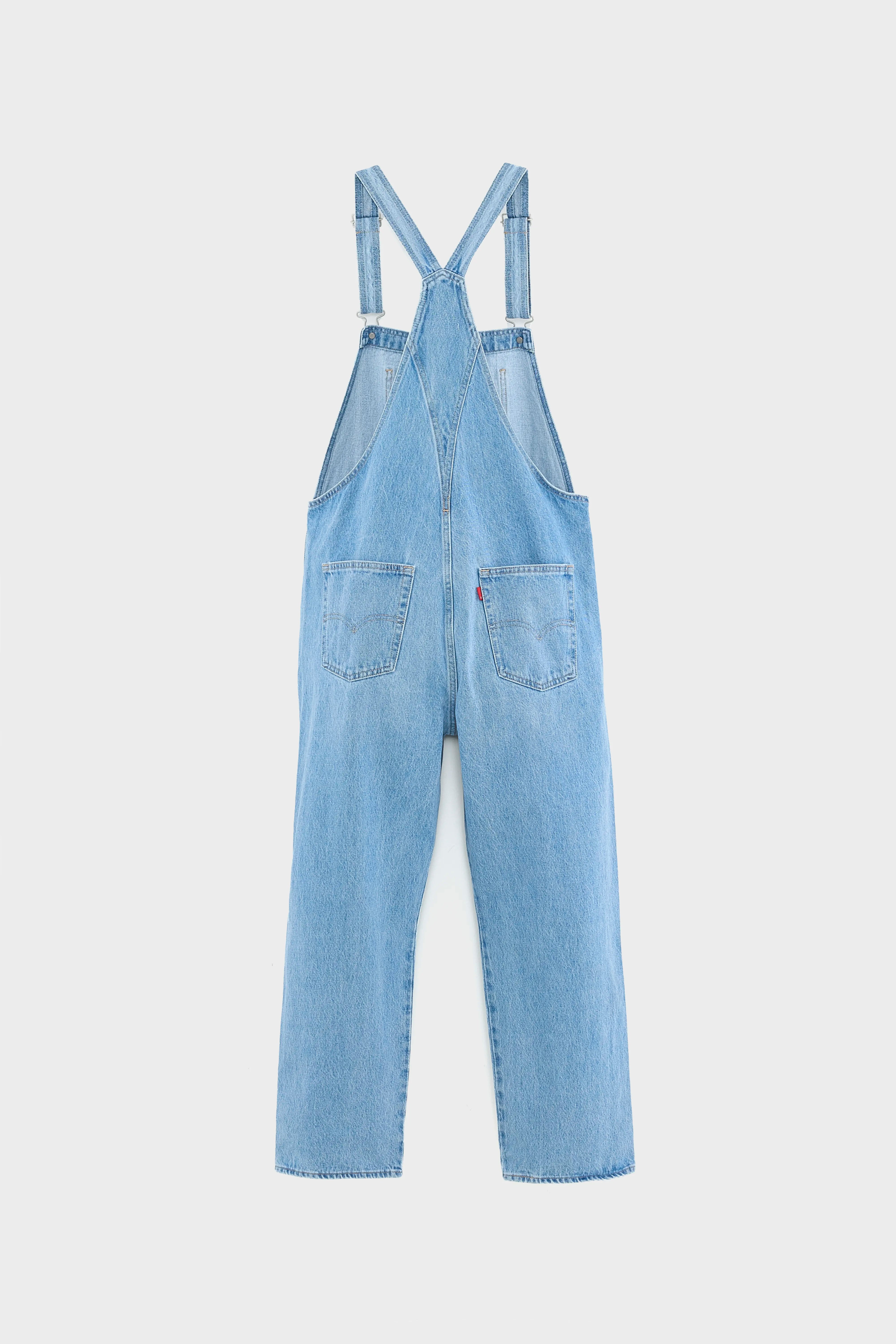 Vintage Denim Overalls  (251 / W / LT STONE WASH)