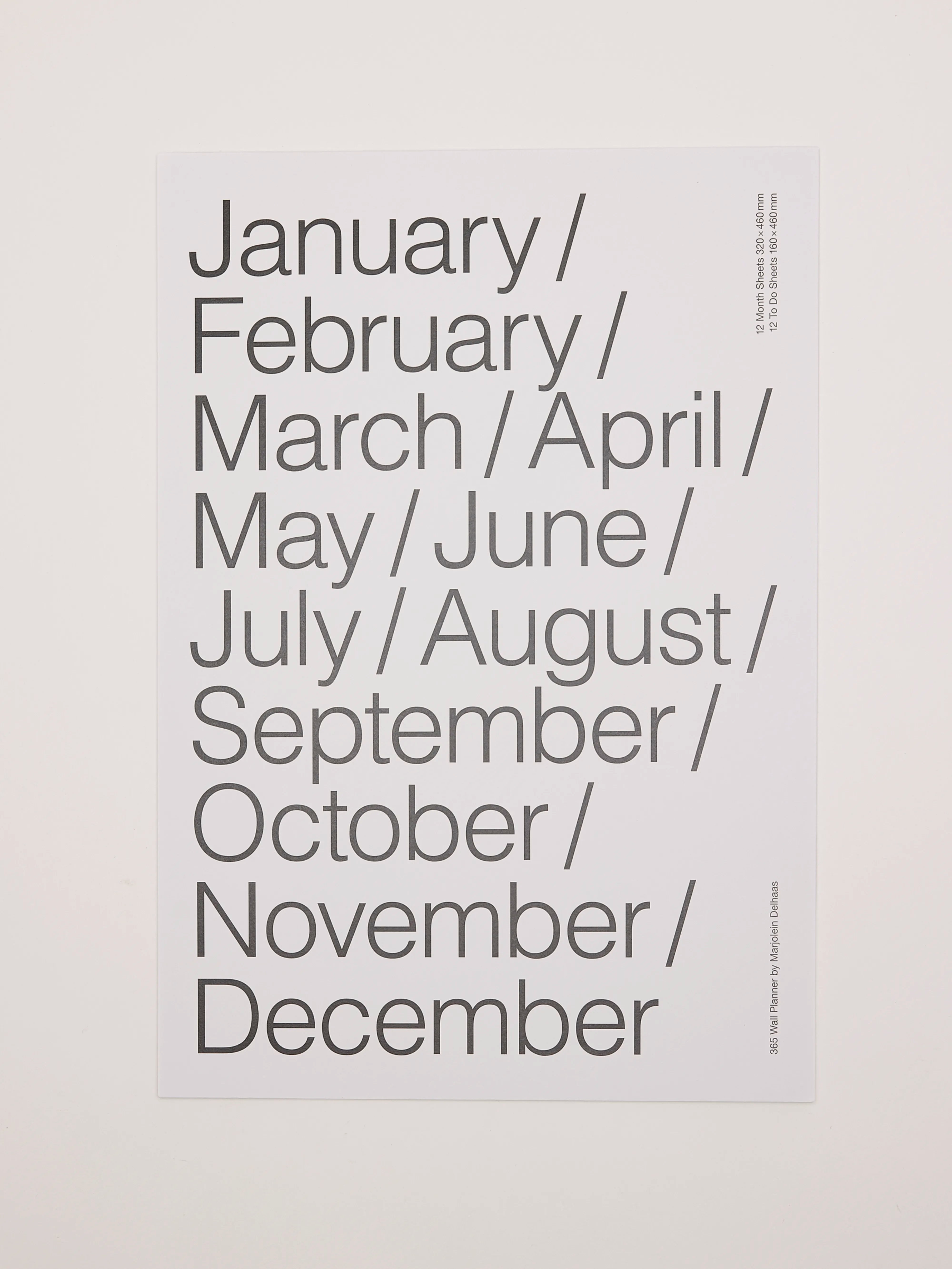 365 Wall Planner Voor Unisex | Bellerose