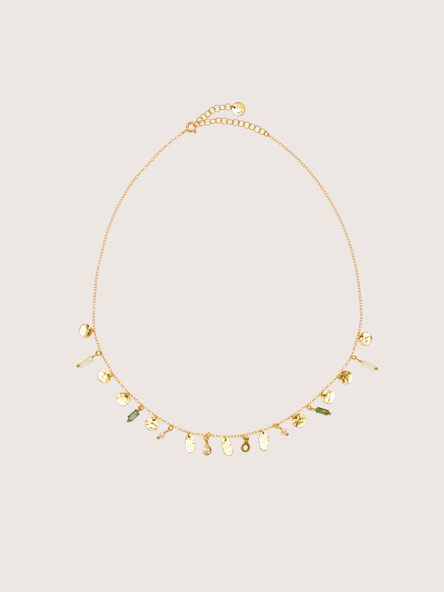 Tourmaline Necklace (242 / W / GOLD)