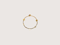 MARY GAITANI Bracelet en pyrite noire 
