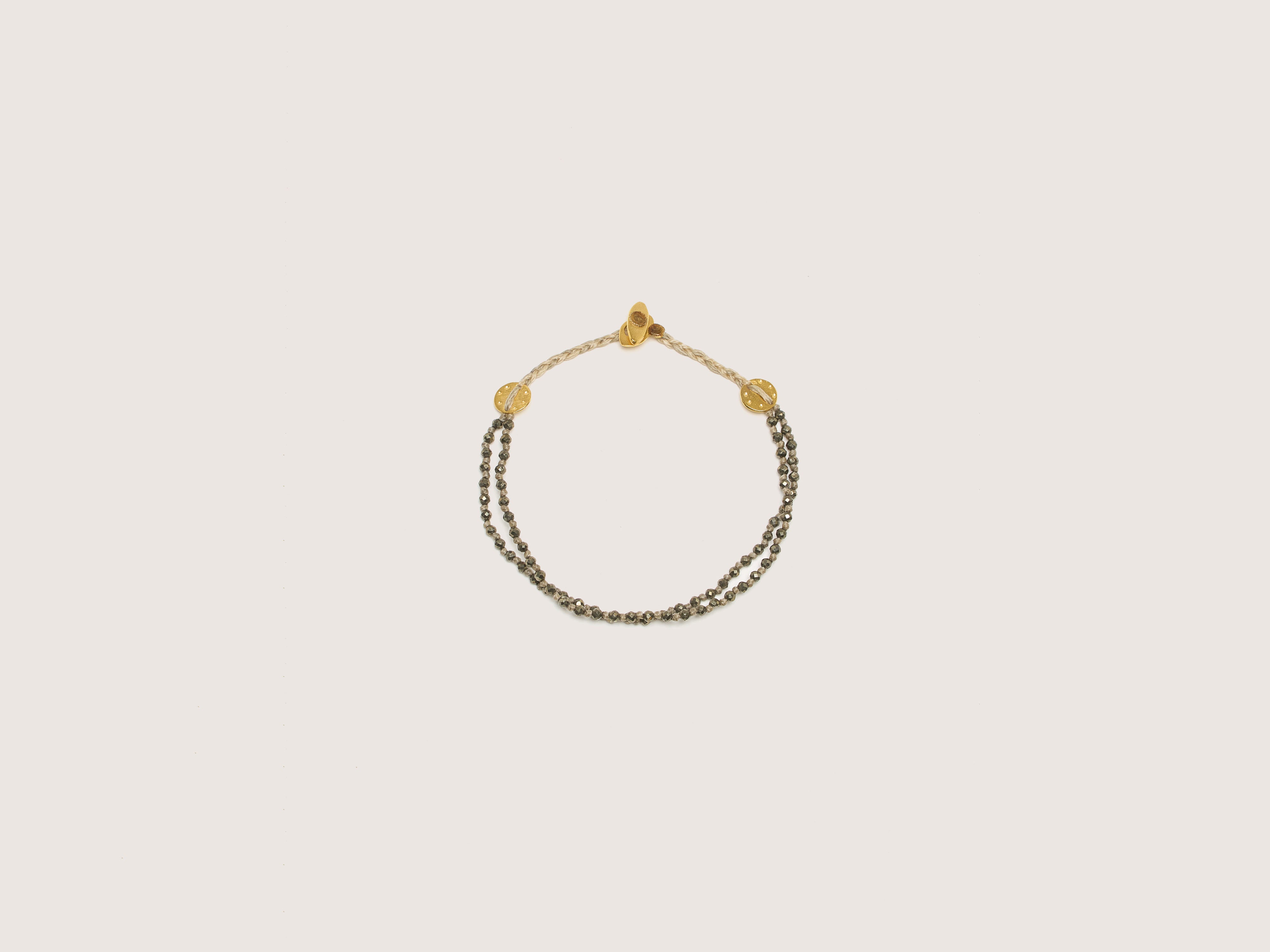 Double Strand Pyrite Bracelet (242 / W / GOLD)