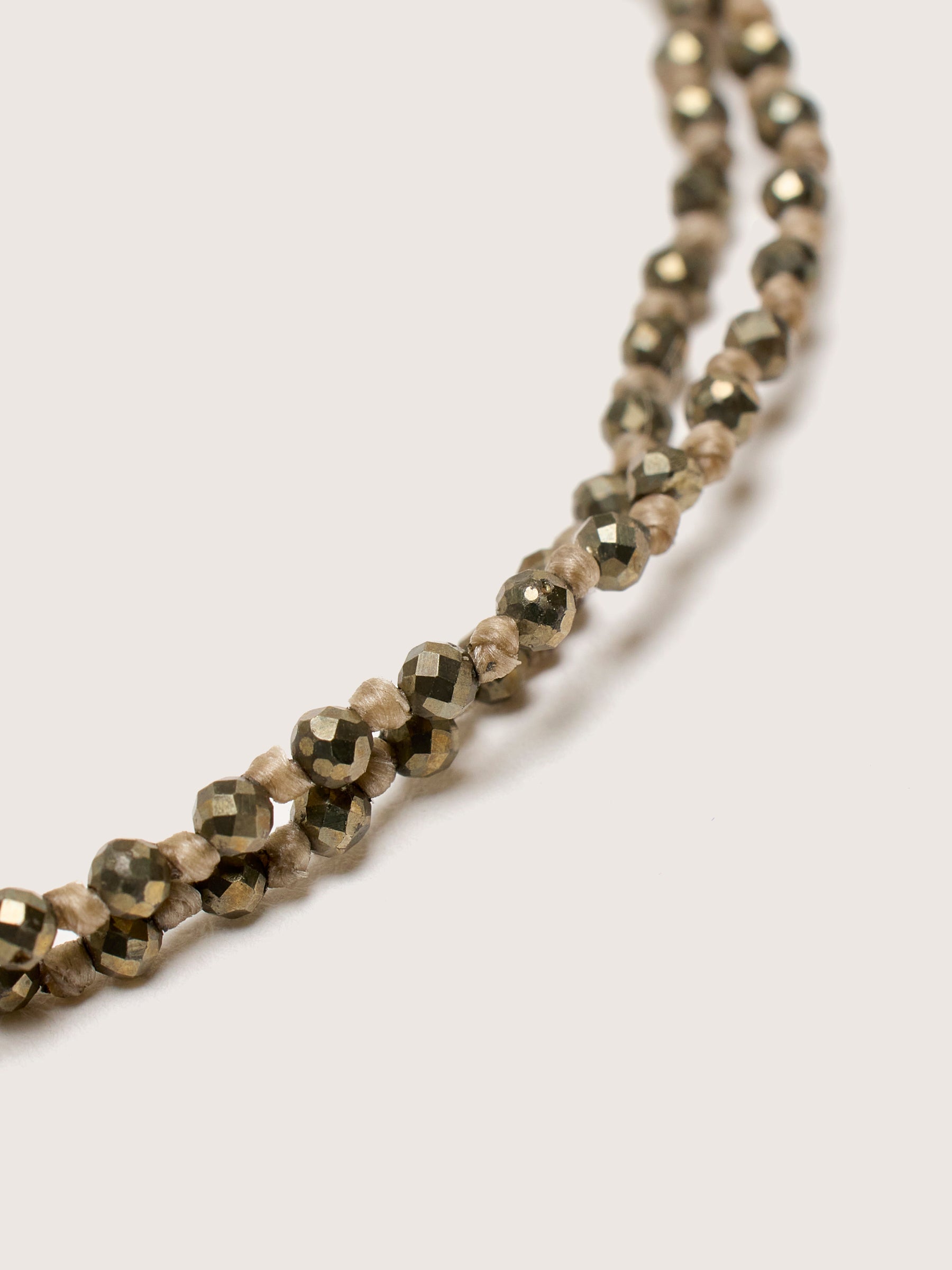 Double Strand Pyrite Bracelet Pour Femme | Bellerose