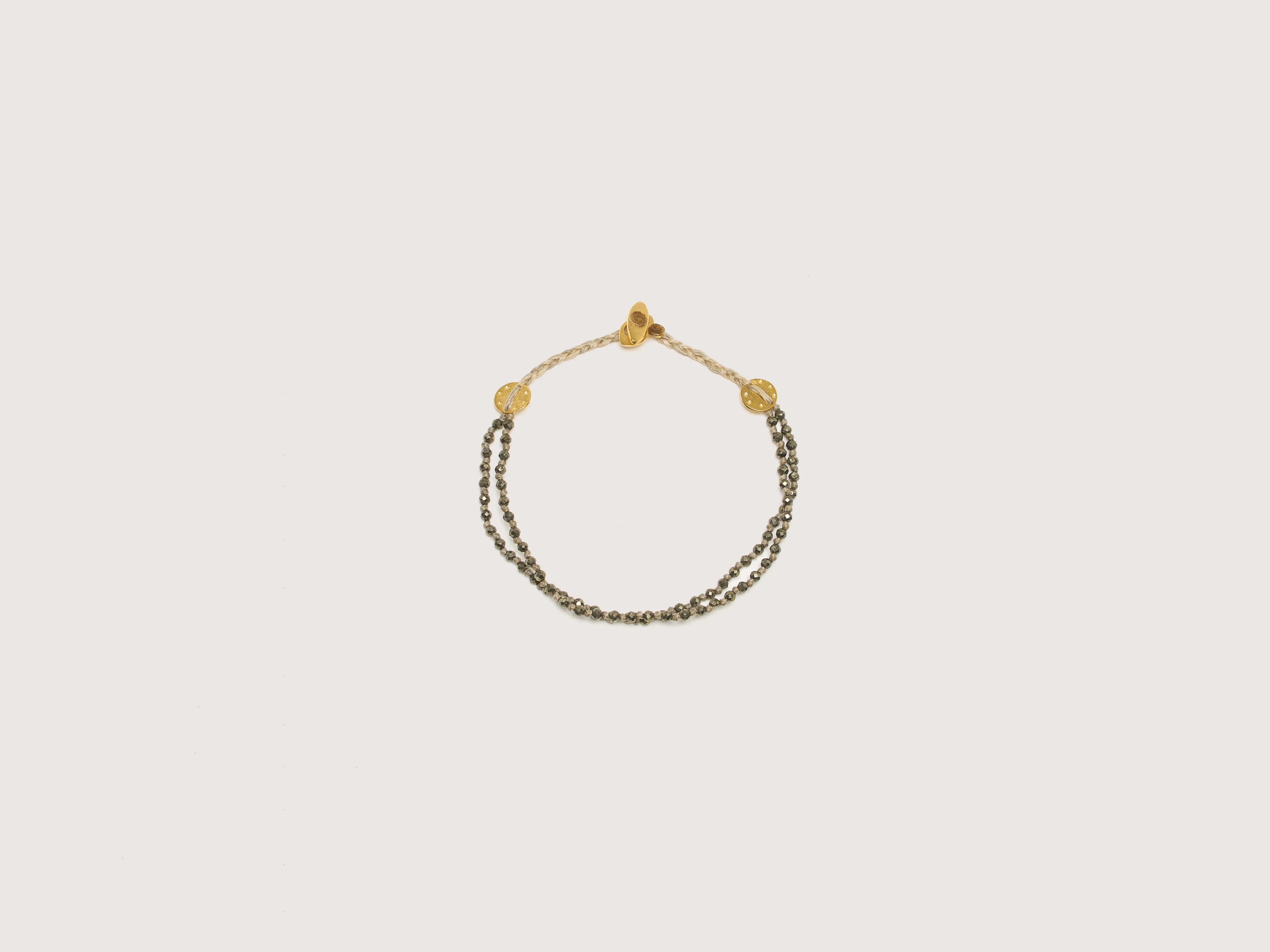 Double Strand Pyrite Bracelet (242 / W / GOLD)