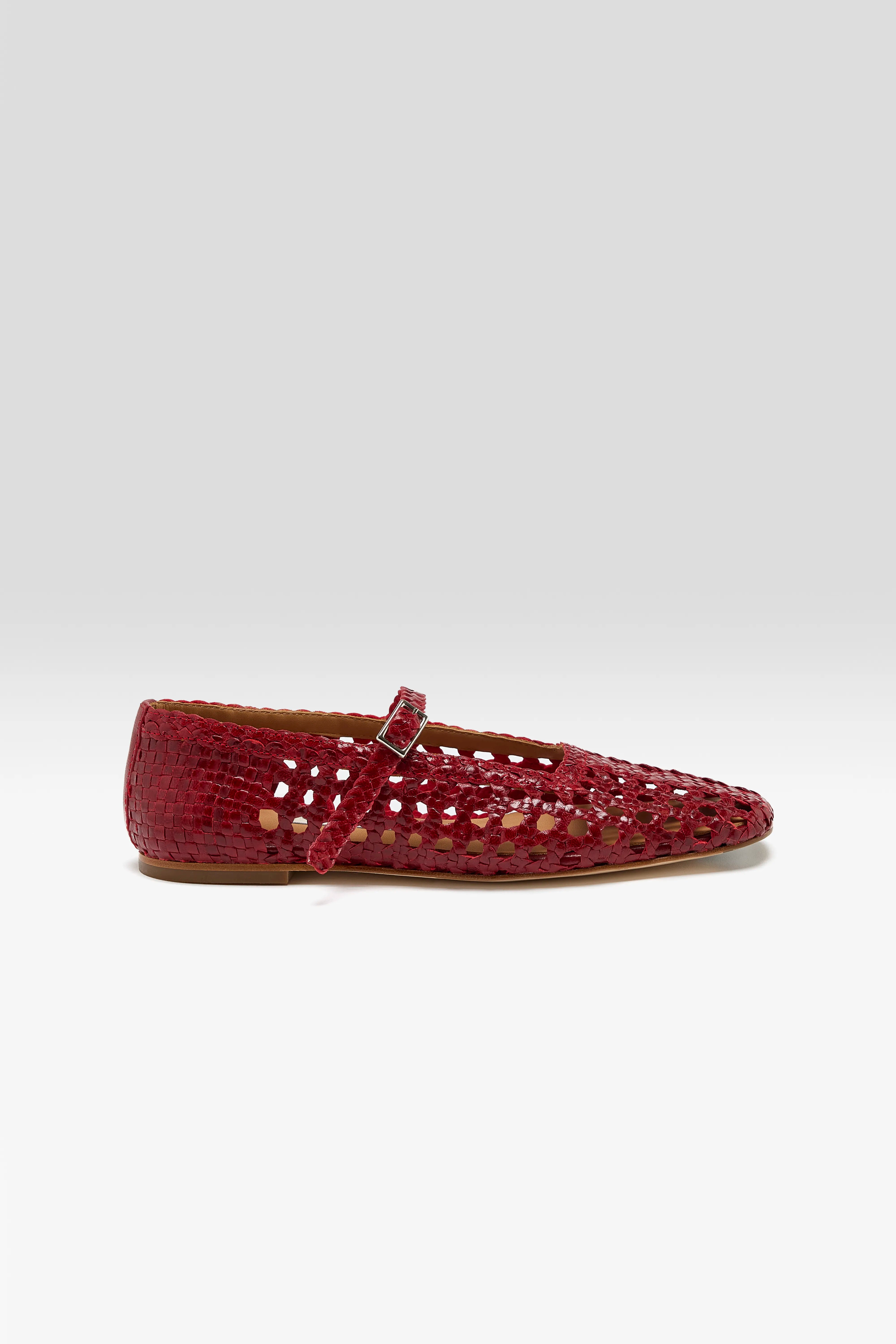 Ballerines Yeida Rouge Foncé Pour Femme | Bellerose