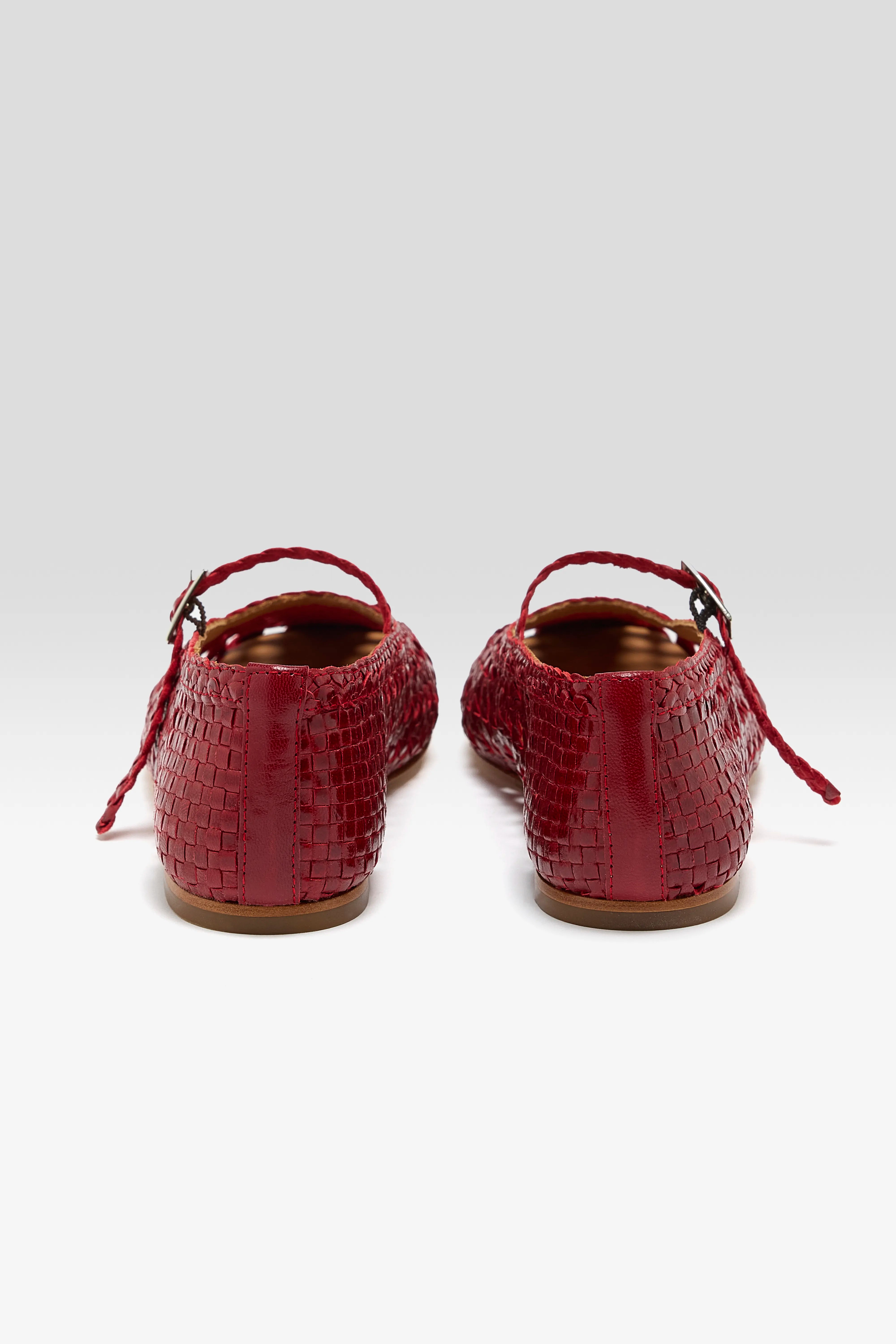 Yeida Dark Red Ballerinas   (251 / W / RED)