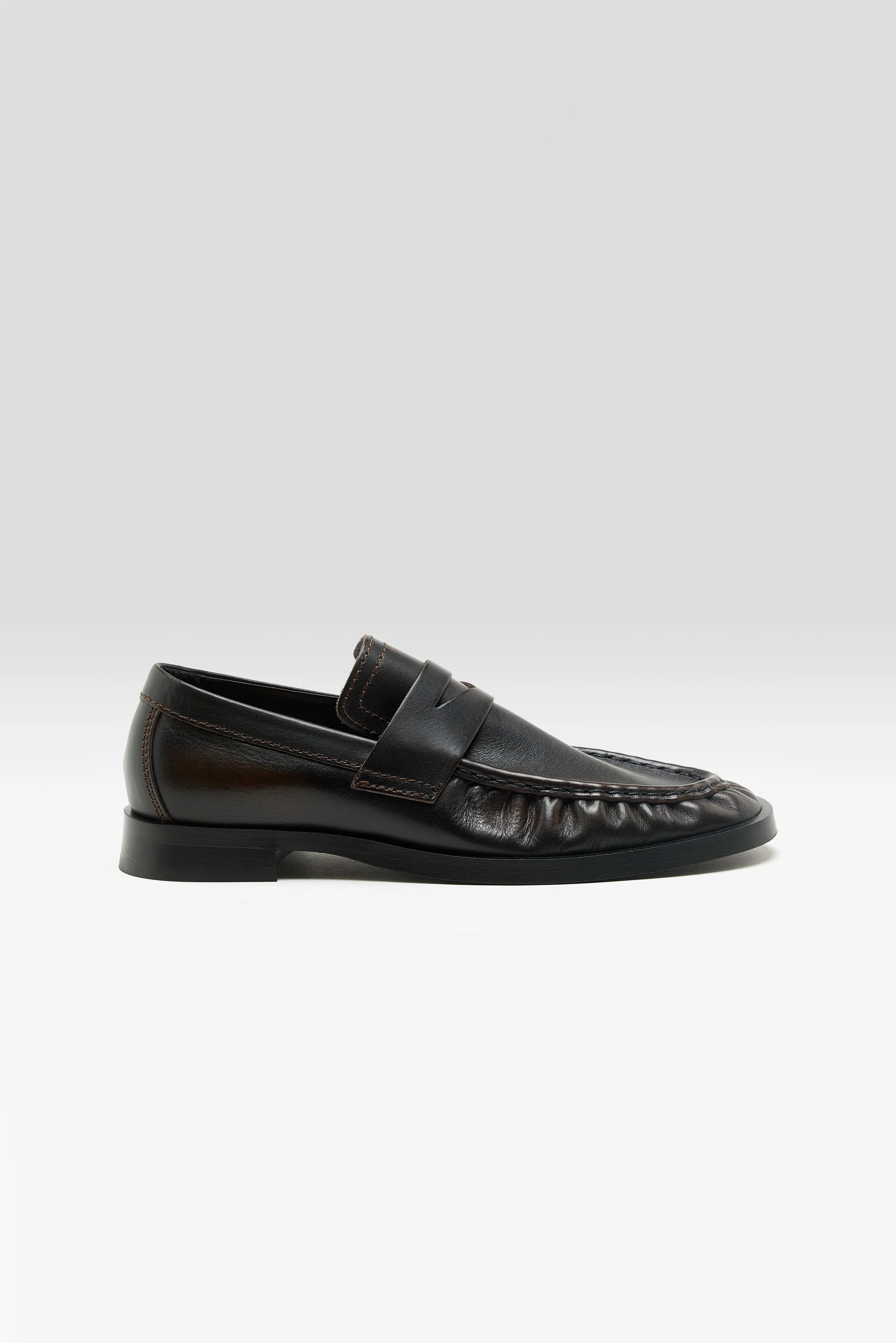 Zita Brown Black Moccasin Loafers Voor Dames | Bellerose