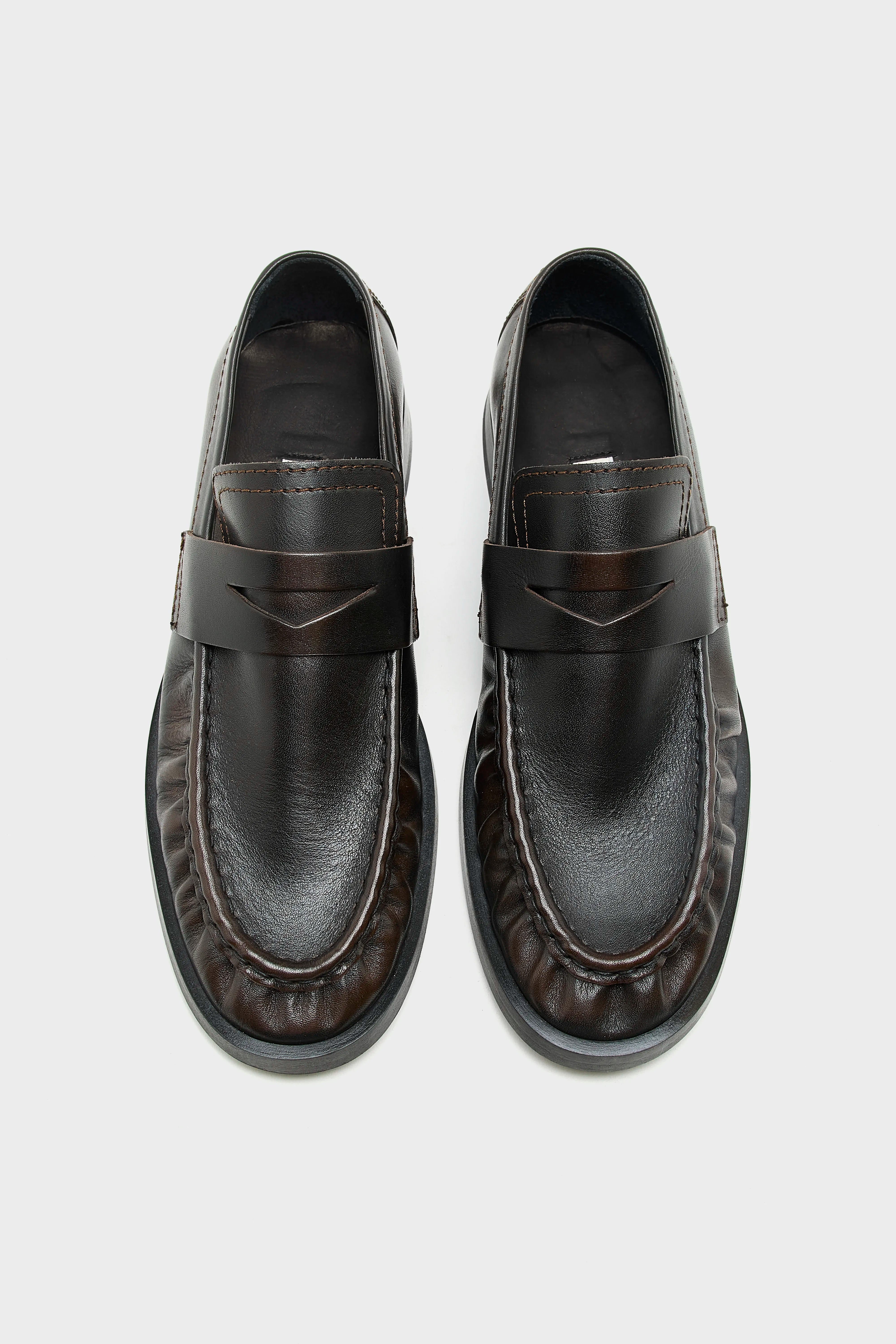Zita Brown Black Moccasin Loafers Voor Dames | Bellerose