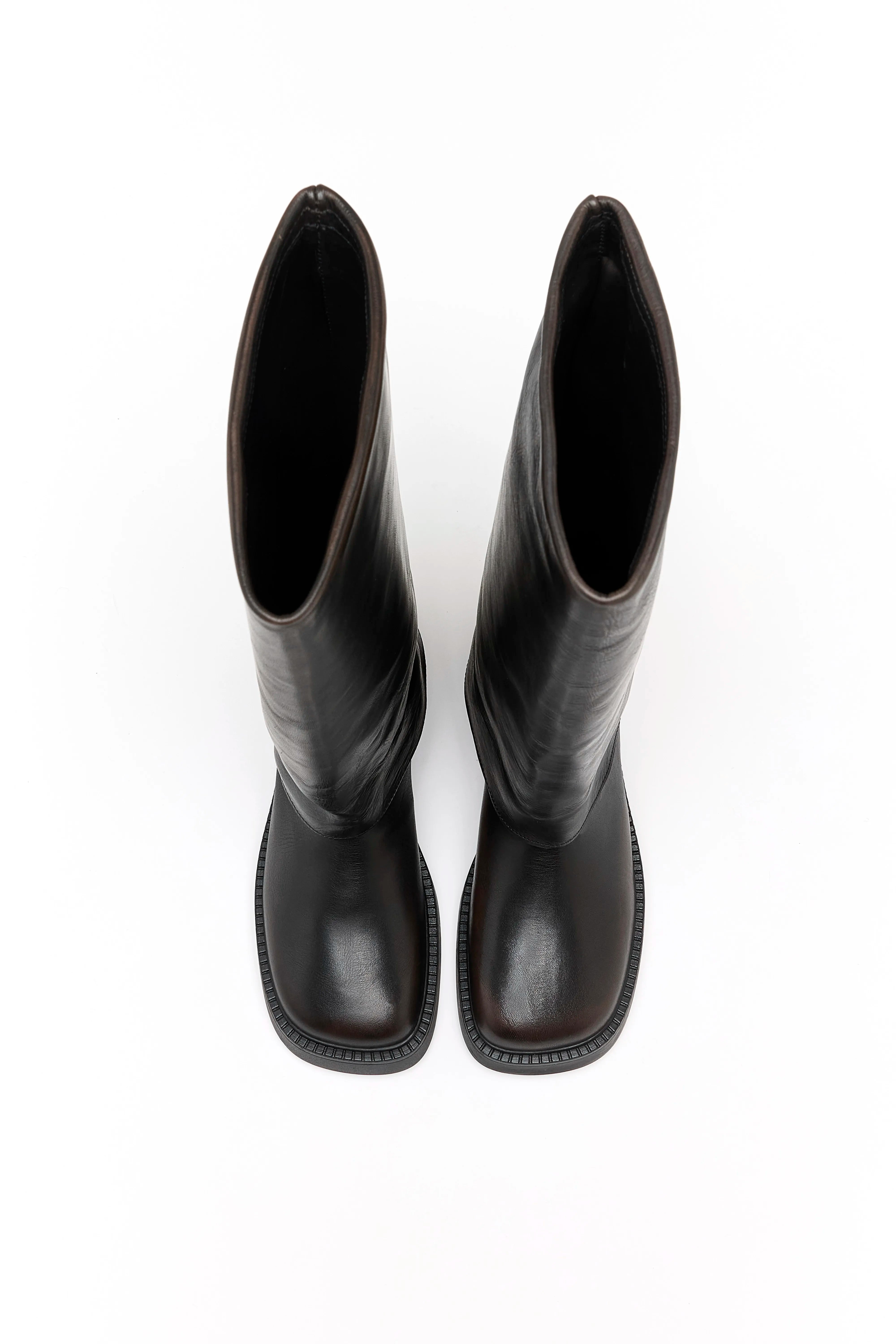 Leala Brushed Leather Boots For Women | Bellerose