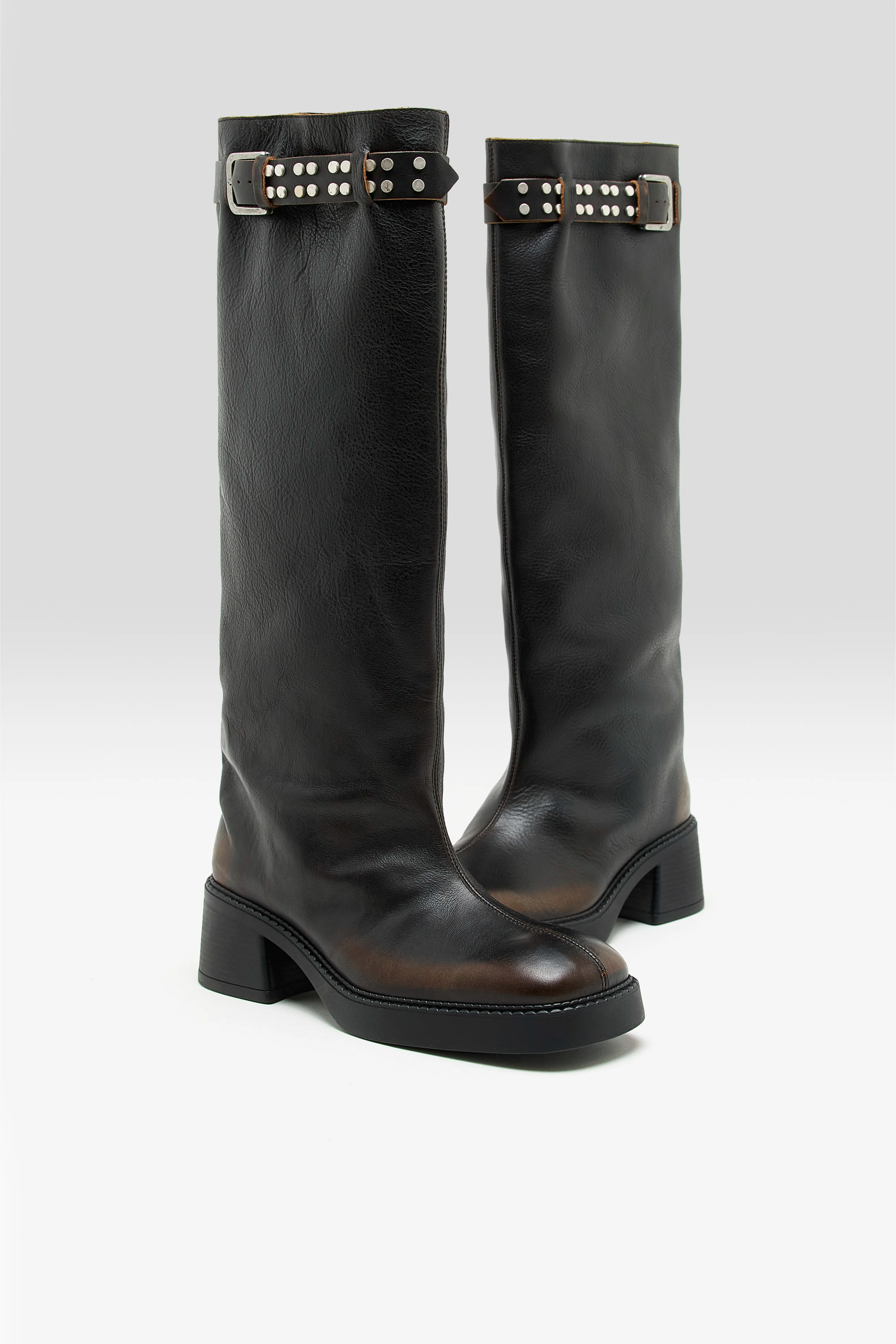 Kristel Tall Brown Boots Voor Dames | Bellerose