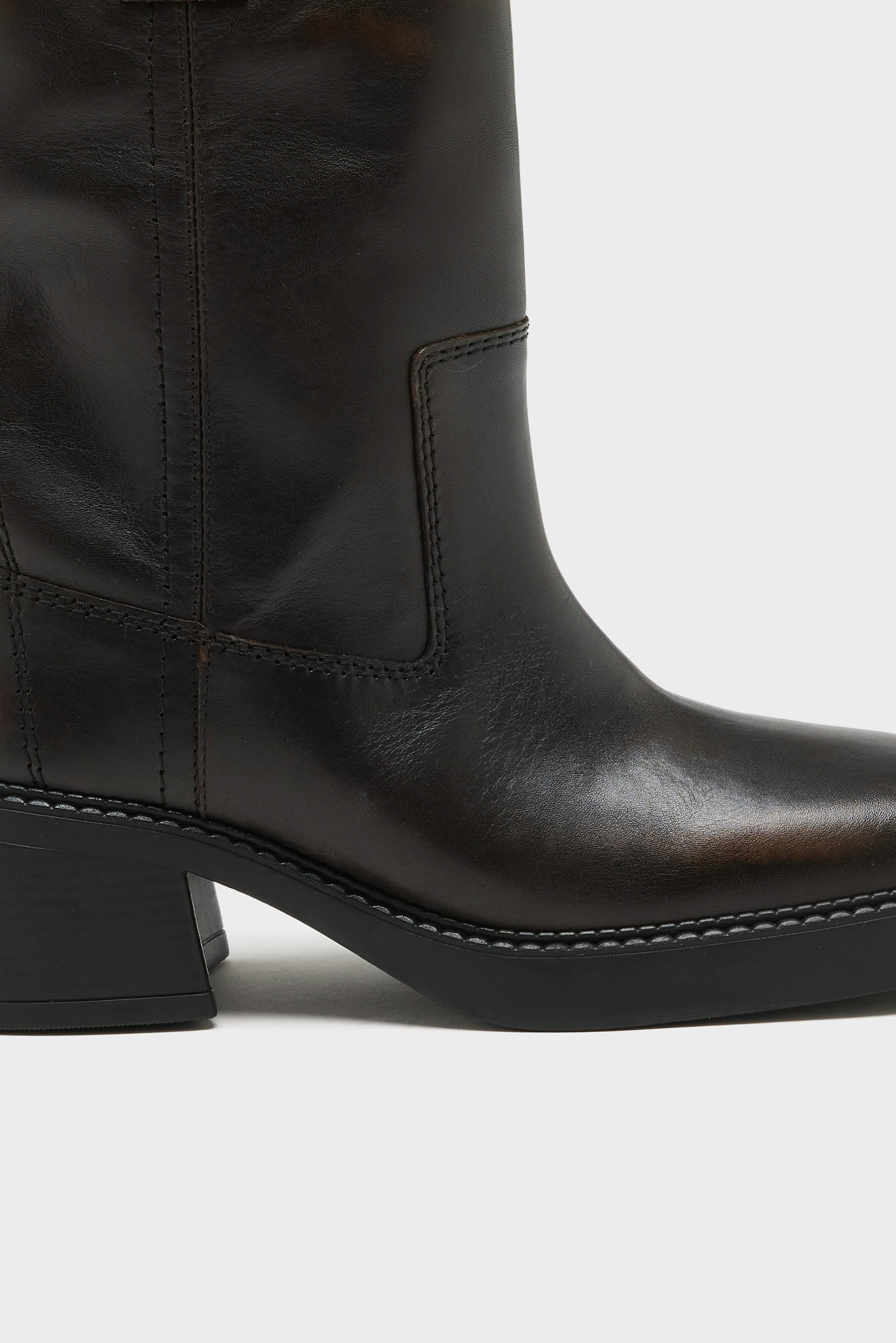 Inaya Mid-calf Biker Boots (262 / W / BROWN)