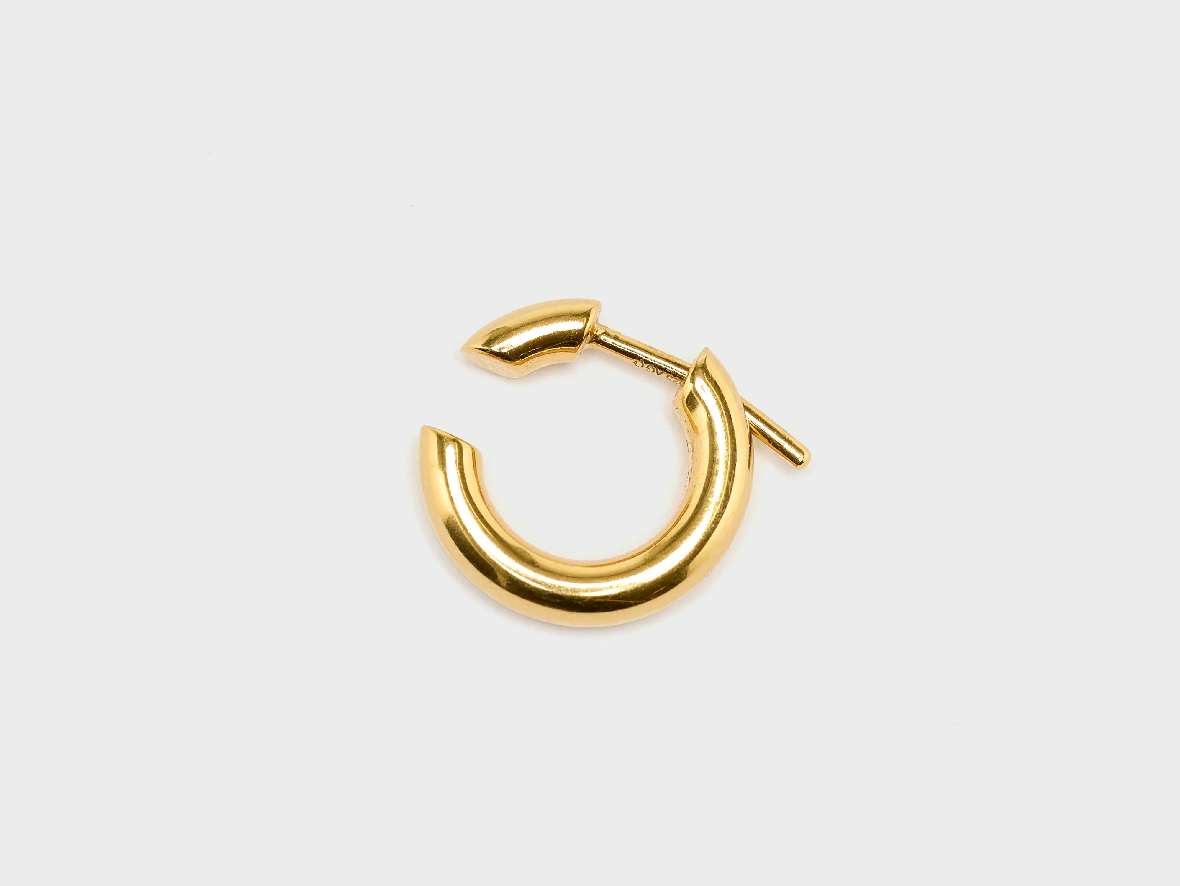 Disrupted 14 Hoop Earring (242 / W / GOLD)