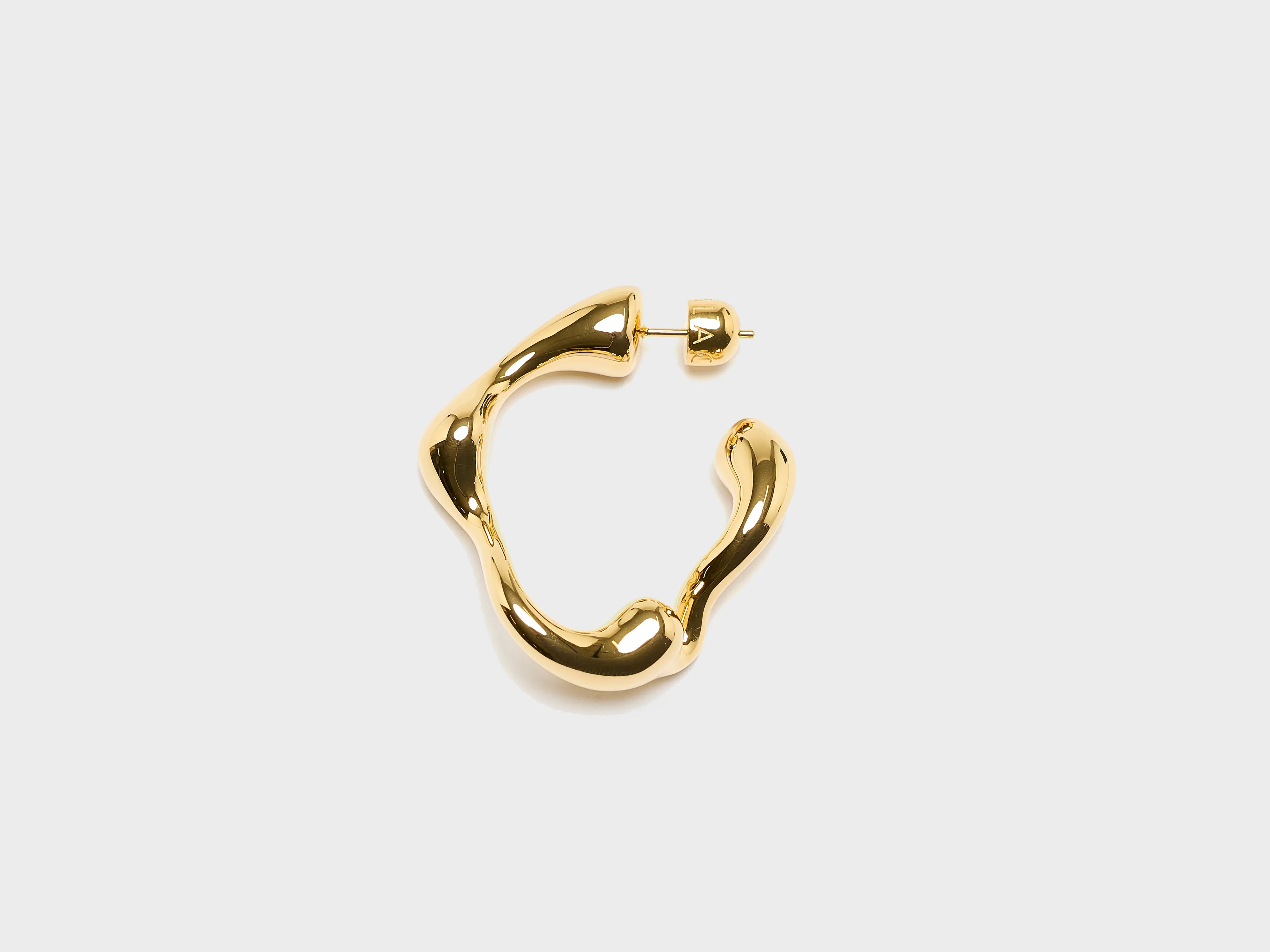 Small Splash Hoop  (251 / W / GOLD)