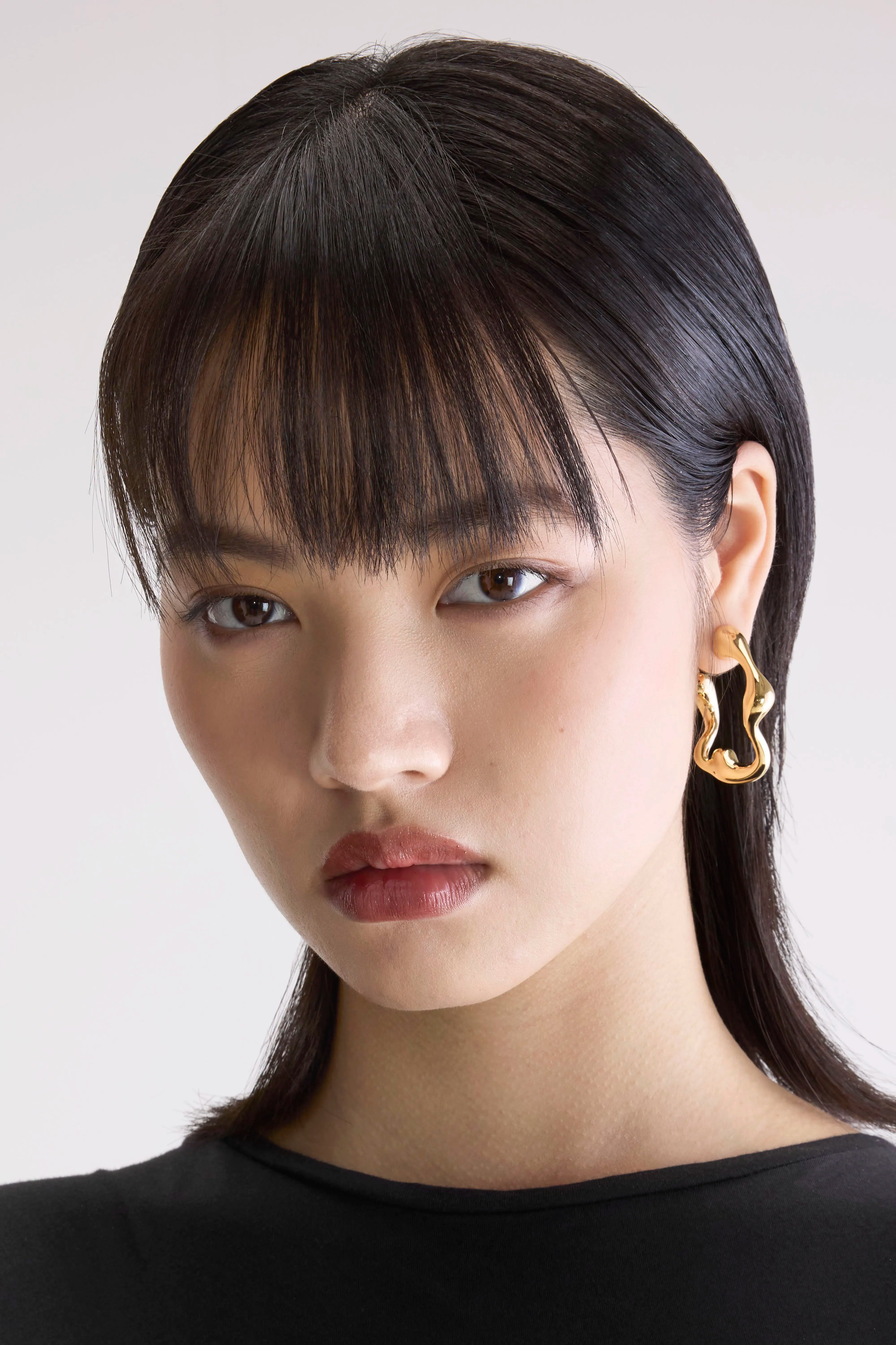 Small Splash Hoop (251 / W / GOLD)