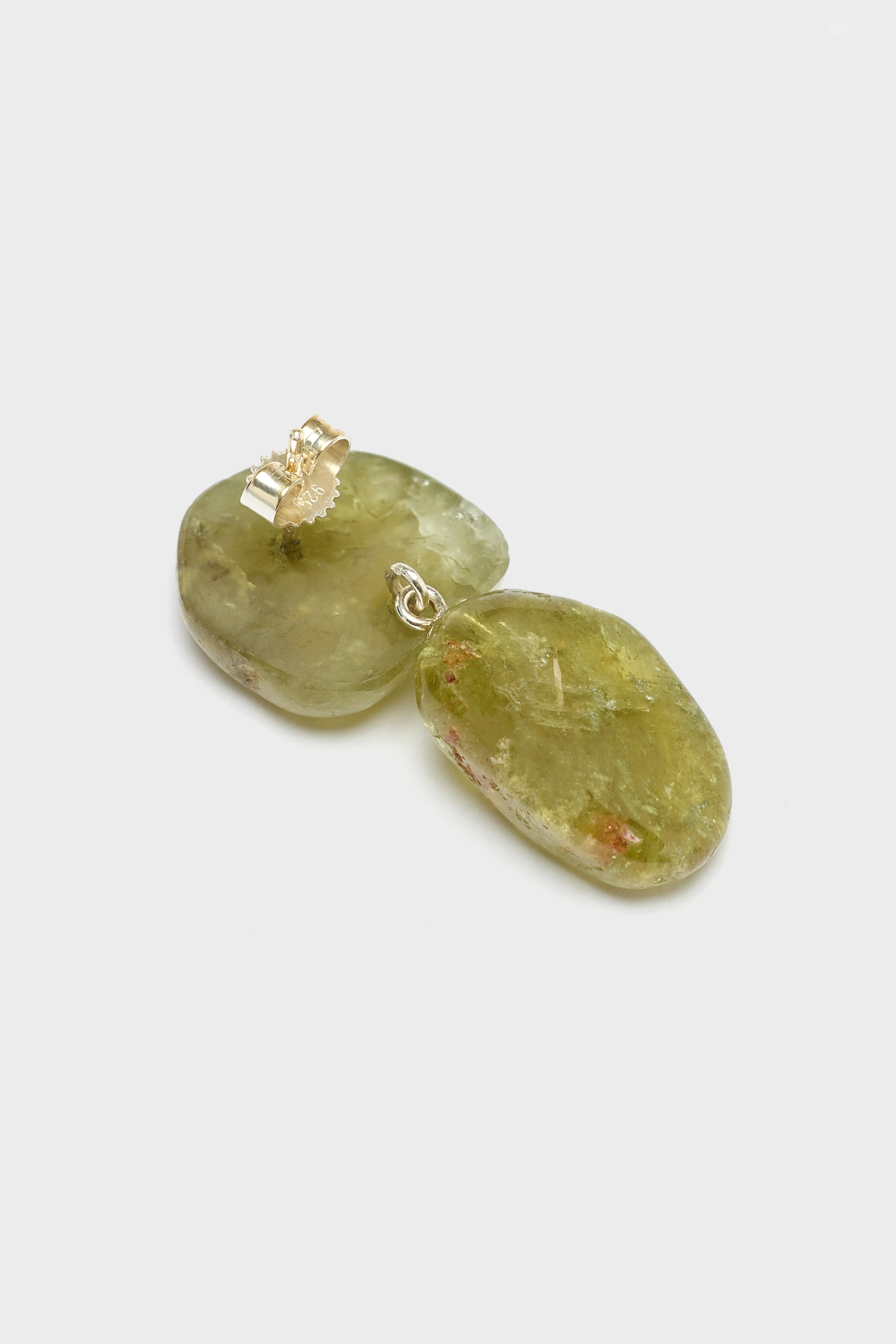 Dark Green Pebbles Earrings For Women | Bellerose