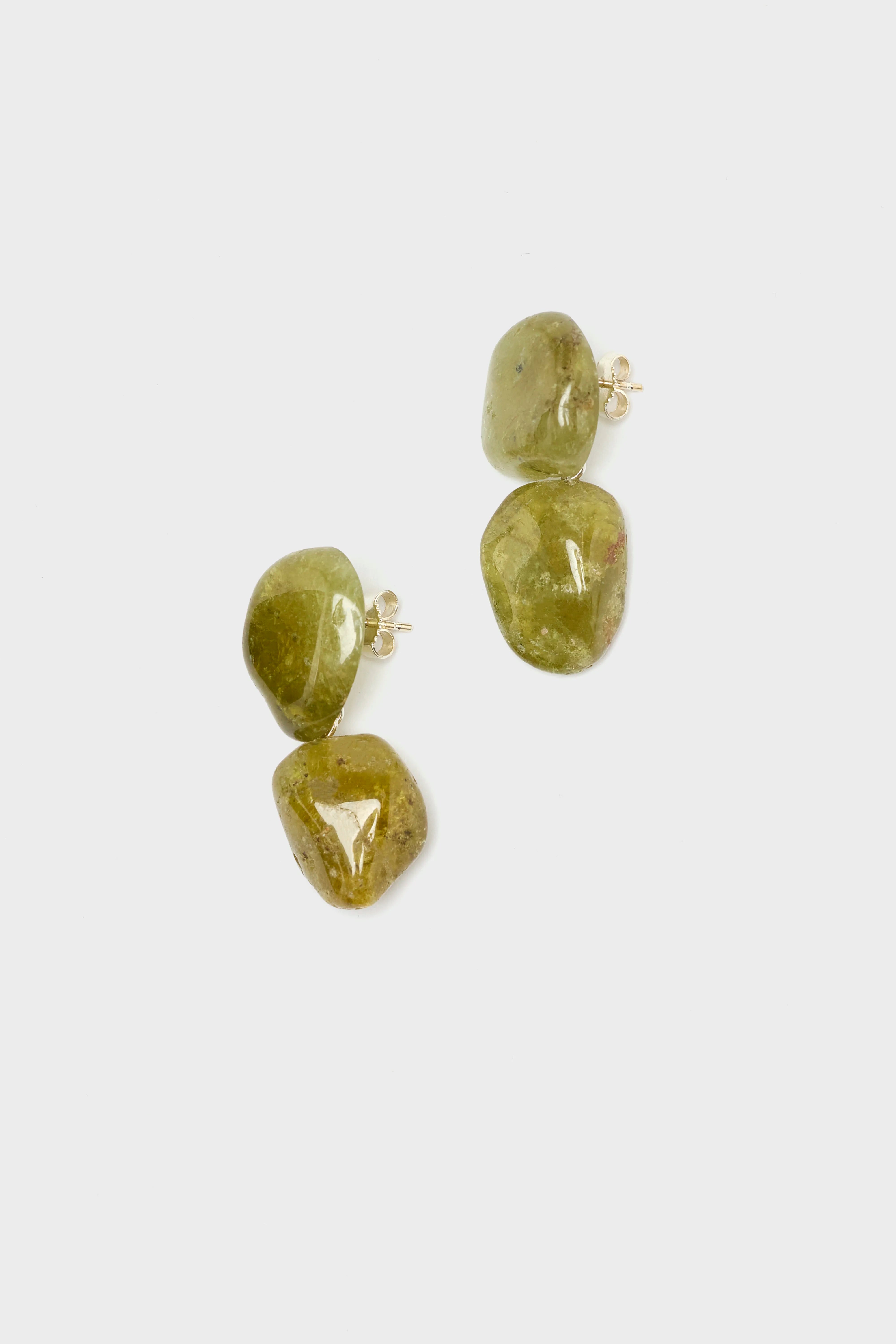 Dark Green Pebbles Earrings For Women | Bellerose