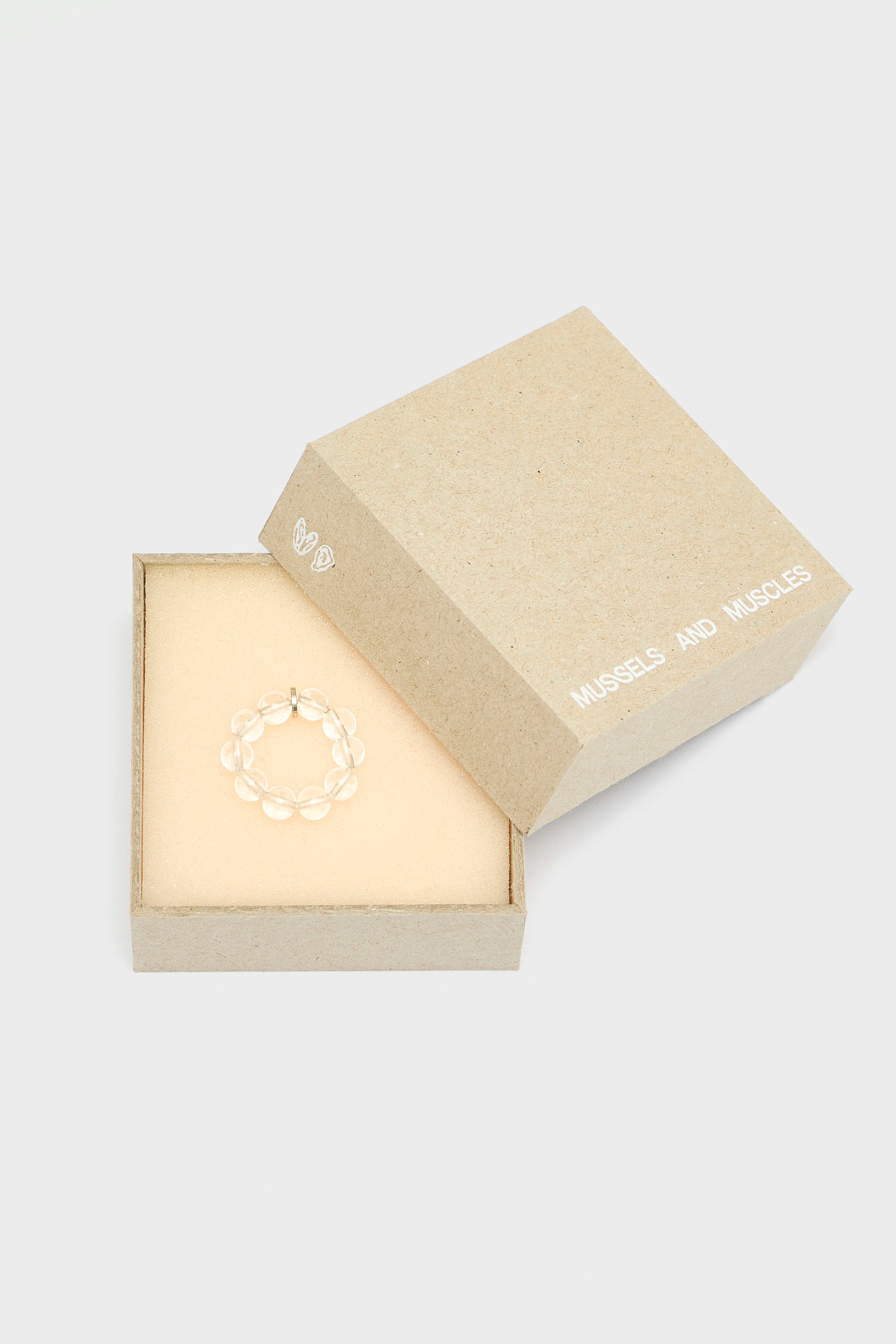 Crystal Spheres Ring  (252 / W / WHITE)