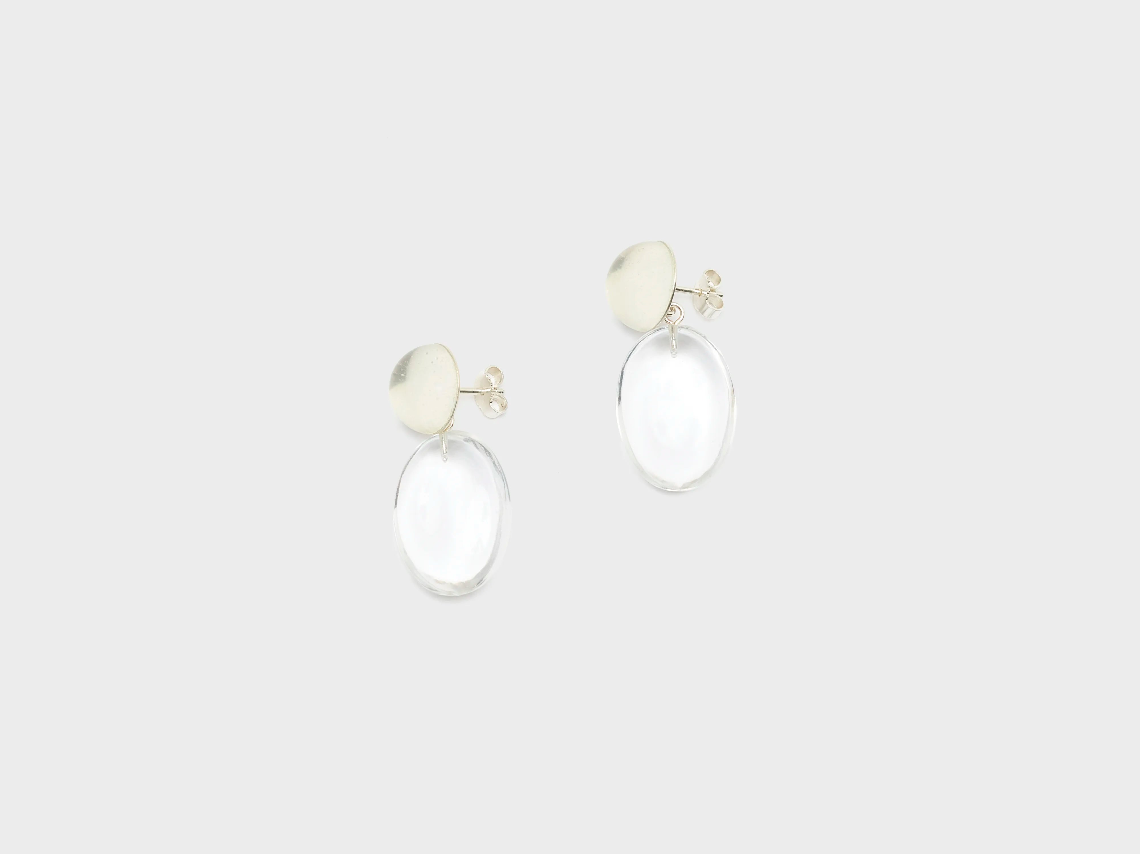Boucles d'oreilles en cristal NO1 (261 / W / WHITE)