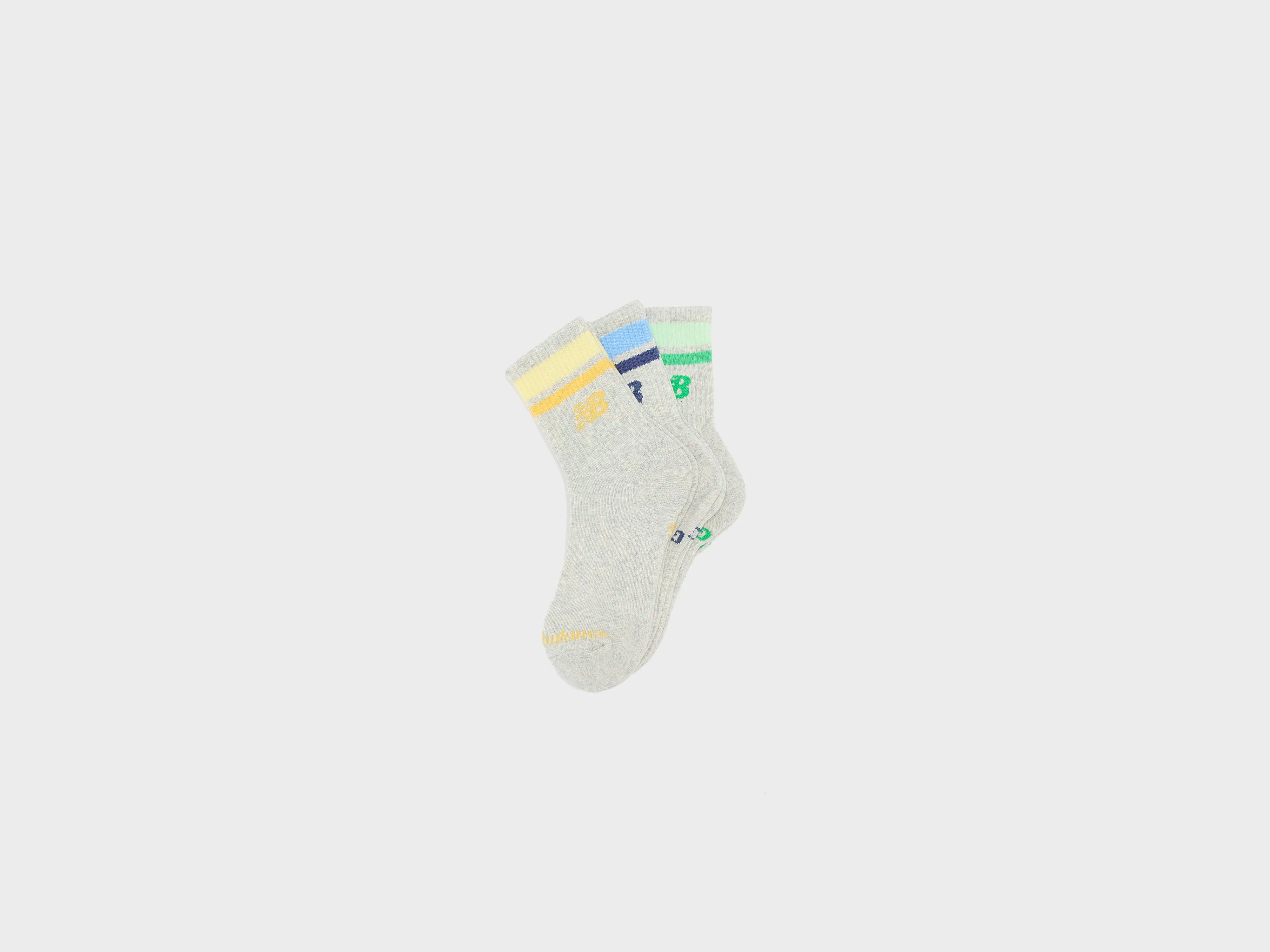 Kids' Everyday Stripe Midcalf Socks  (251 / G / GREY)