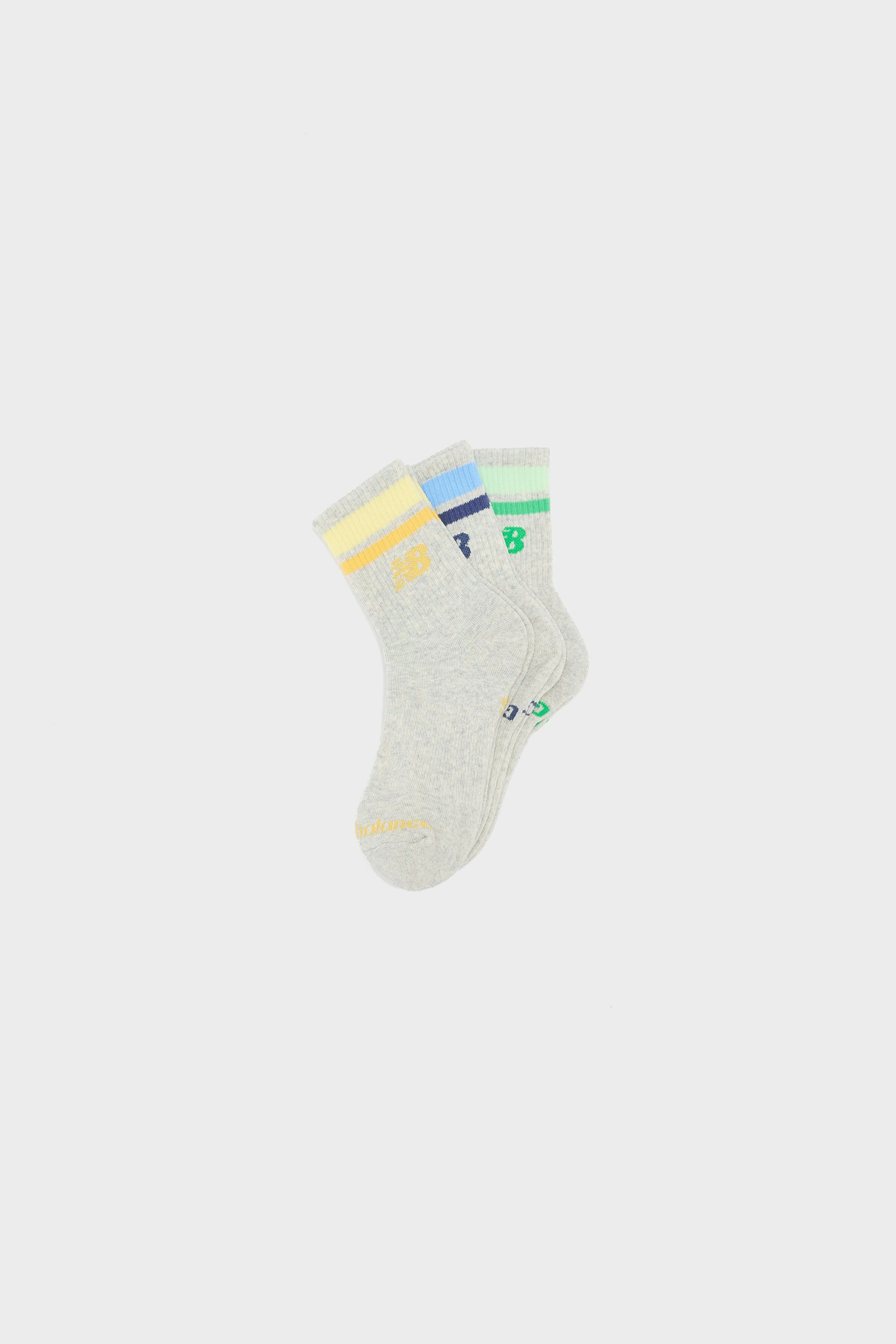 Kids' Everyday Stripe Midcalf Socks  (251 / G / GREY)