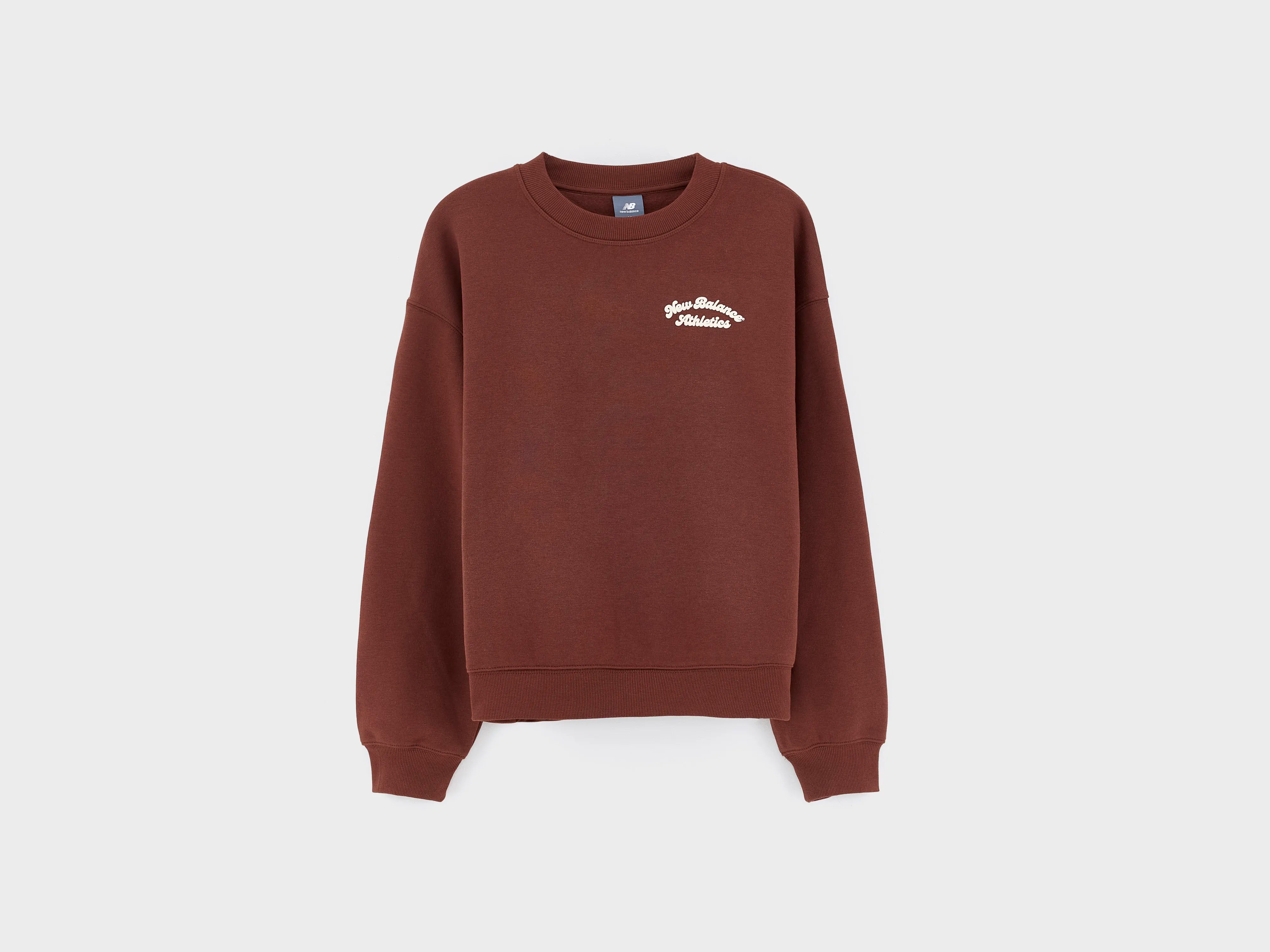 Sweatshirt à Col Rond Linear Heritage Fleece (252 / W / BROWN)