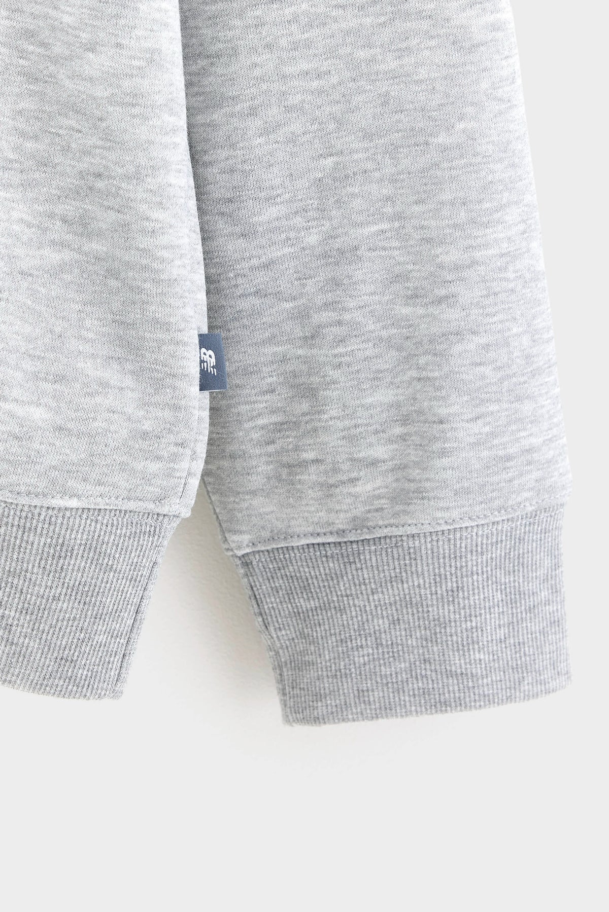 Woven Label Crew Neck Sweatshirt (262 / M / GREY)