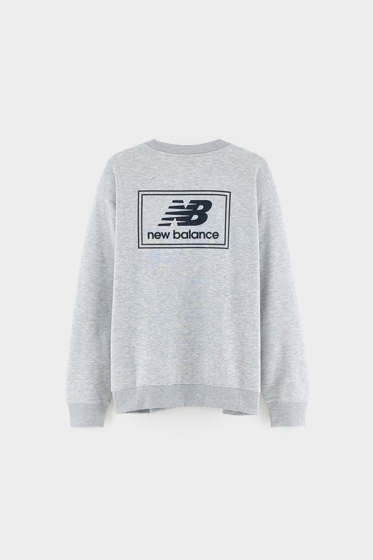 Woven Label Crew Neck Sweatshirt (262 / M / GREY)