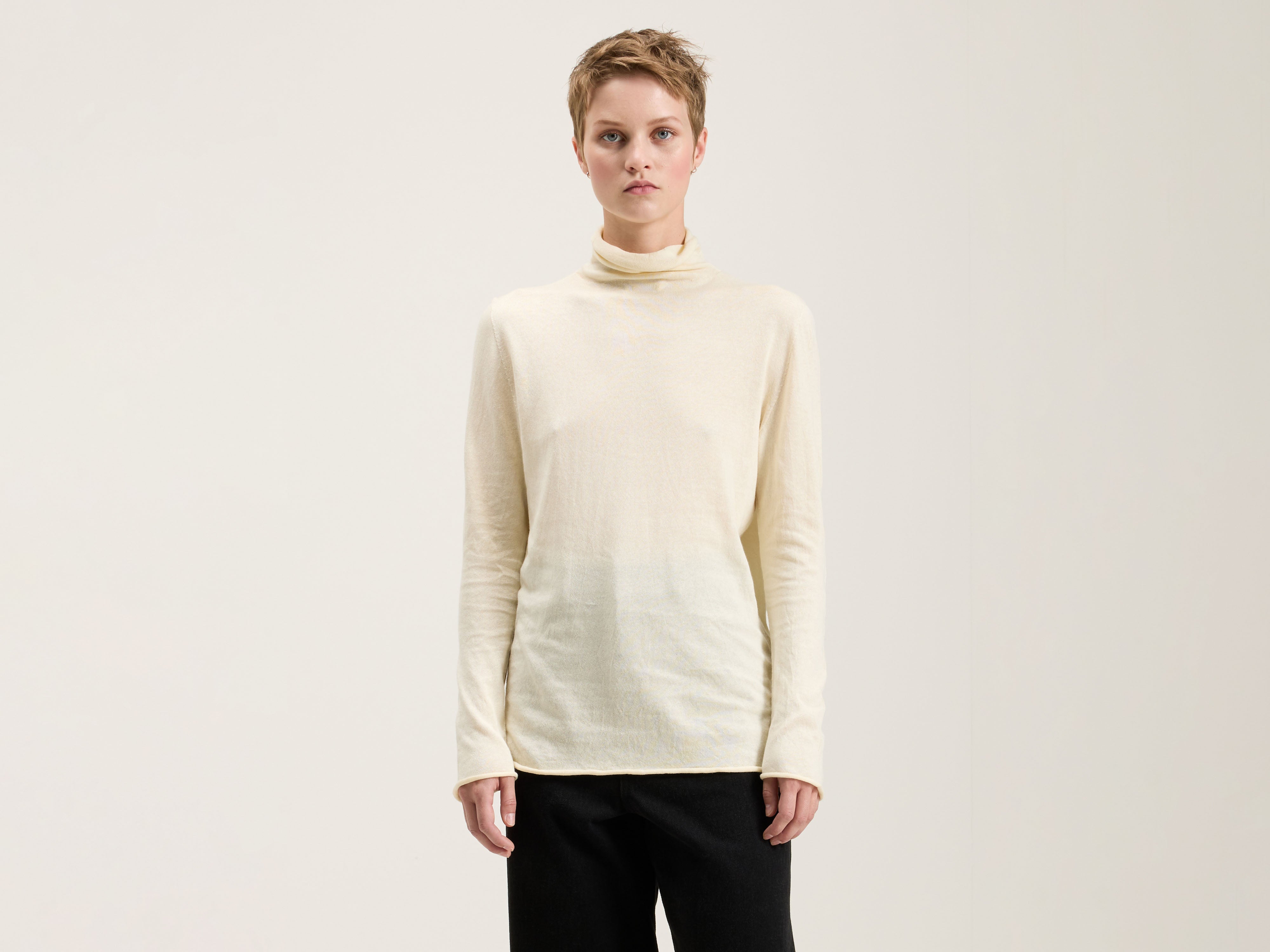 Agnes Organic Cotton Turtleneck (242 / W / YELLOW)