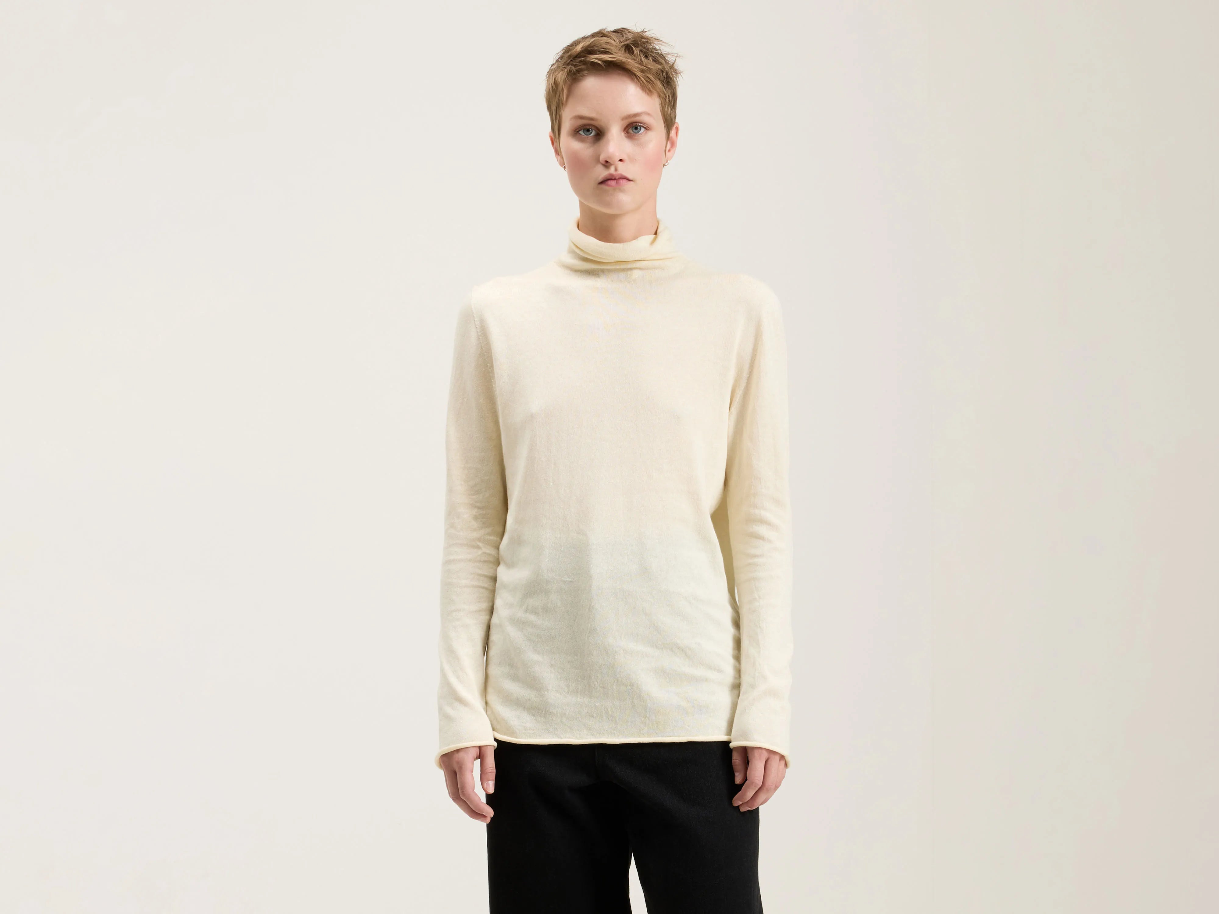 Agnes Organic Cotton Turtleneck (242 / W / YELLOW)