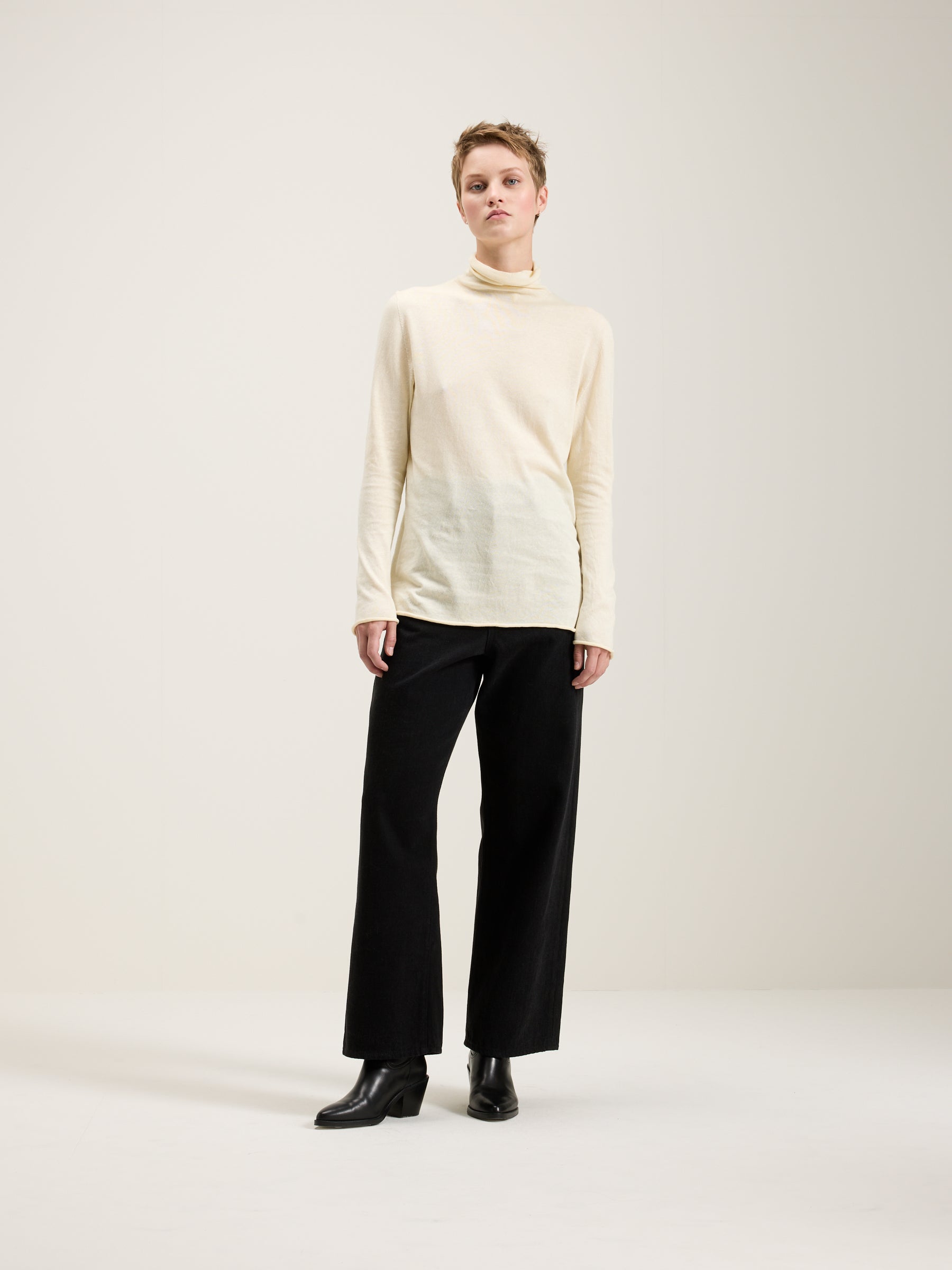 Agnes Organic Cotton Turtleneck (242 / W / YELLOW)