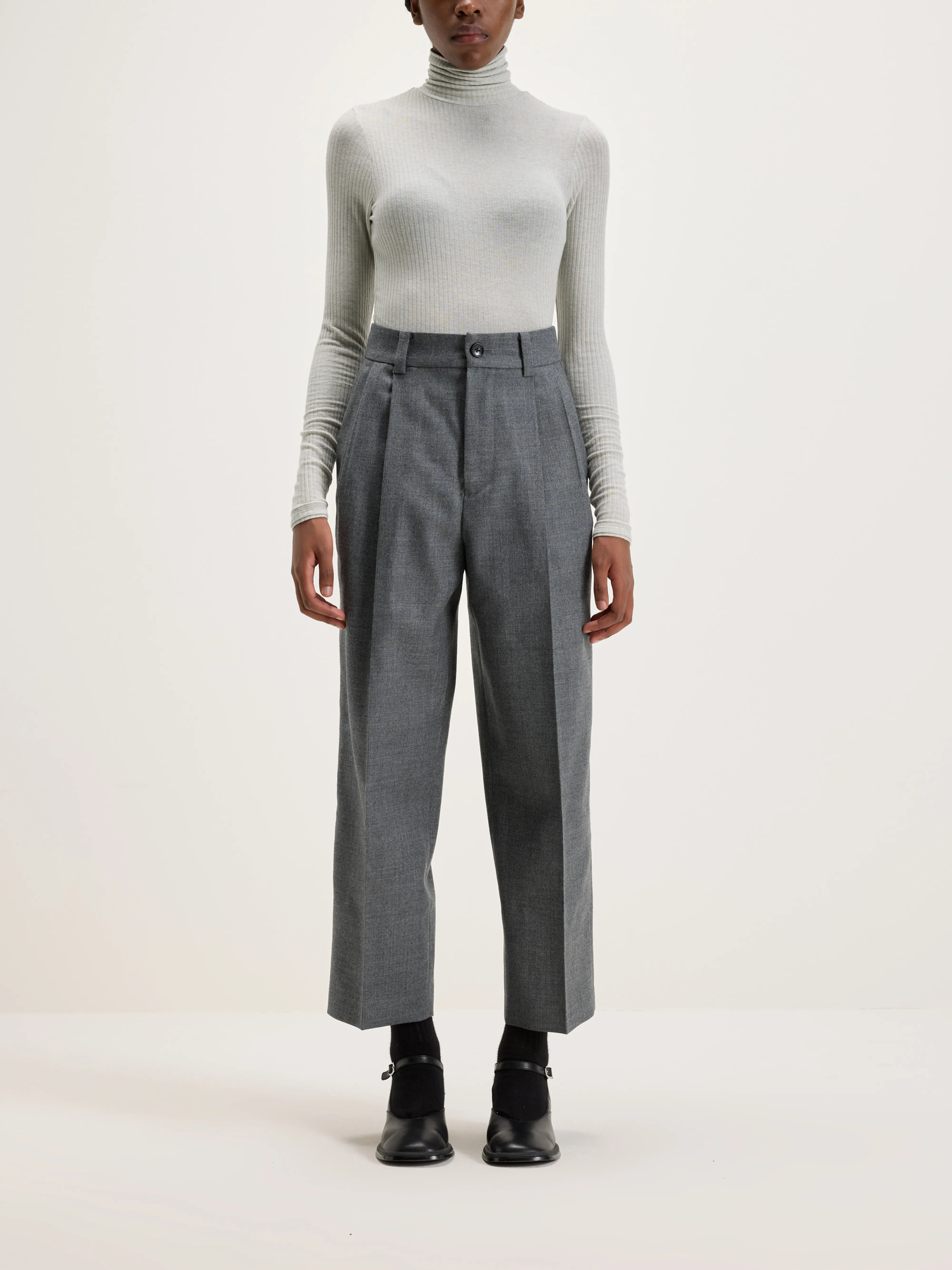 Port Straight Wool Pants For Women | Bellerose