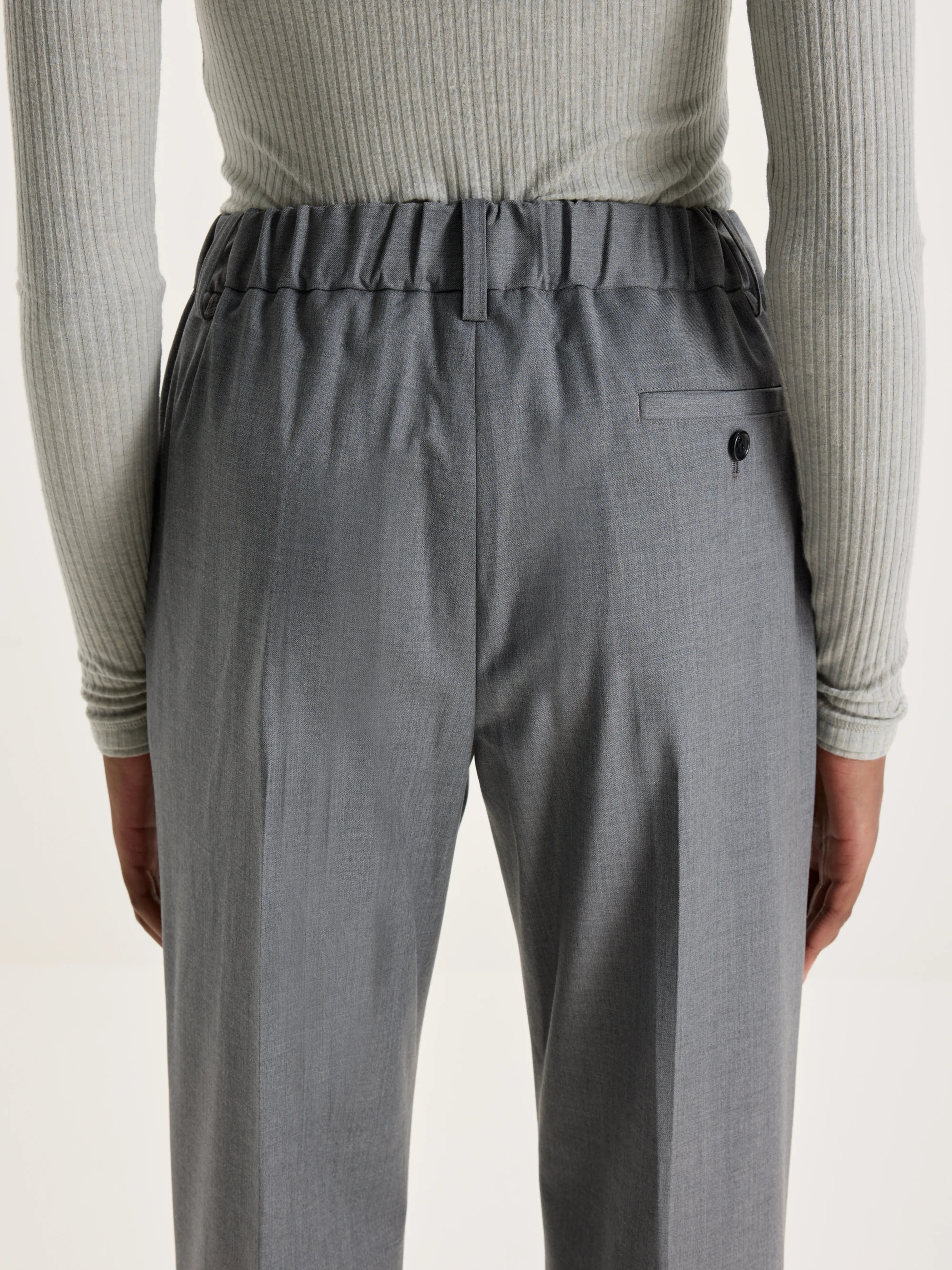 Robin Wool Pants  (242 / W / GREY)