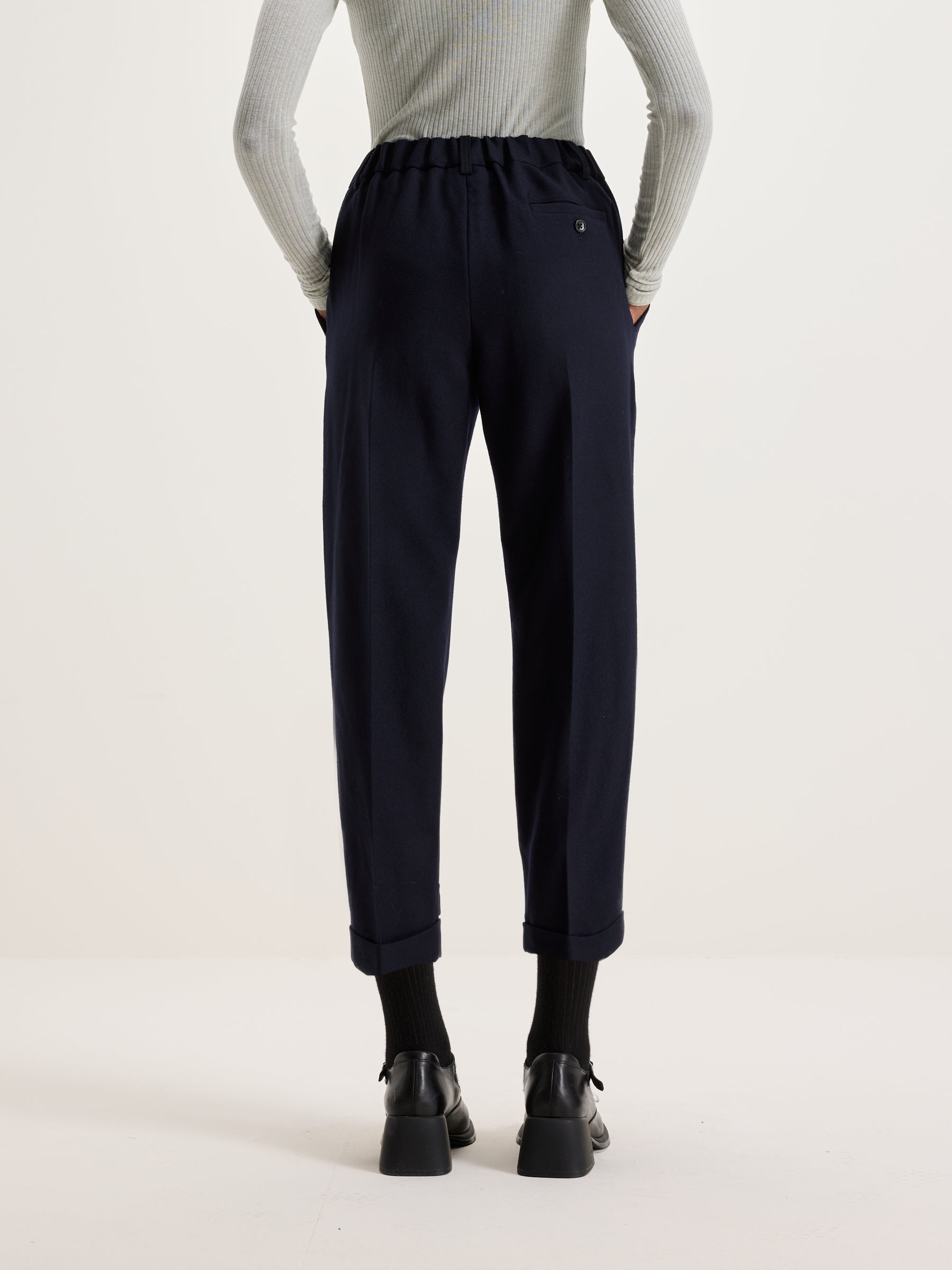 Sand Boyfriend Wool Pants For Women | Bellerose