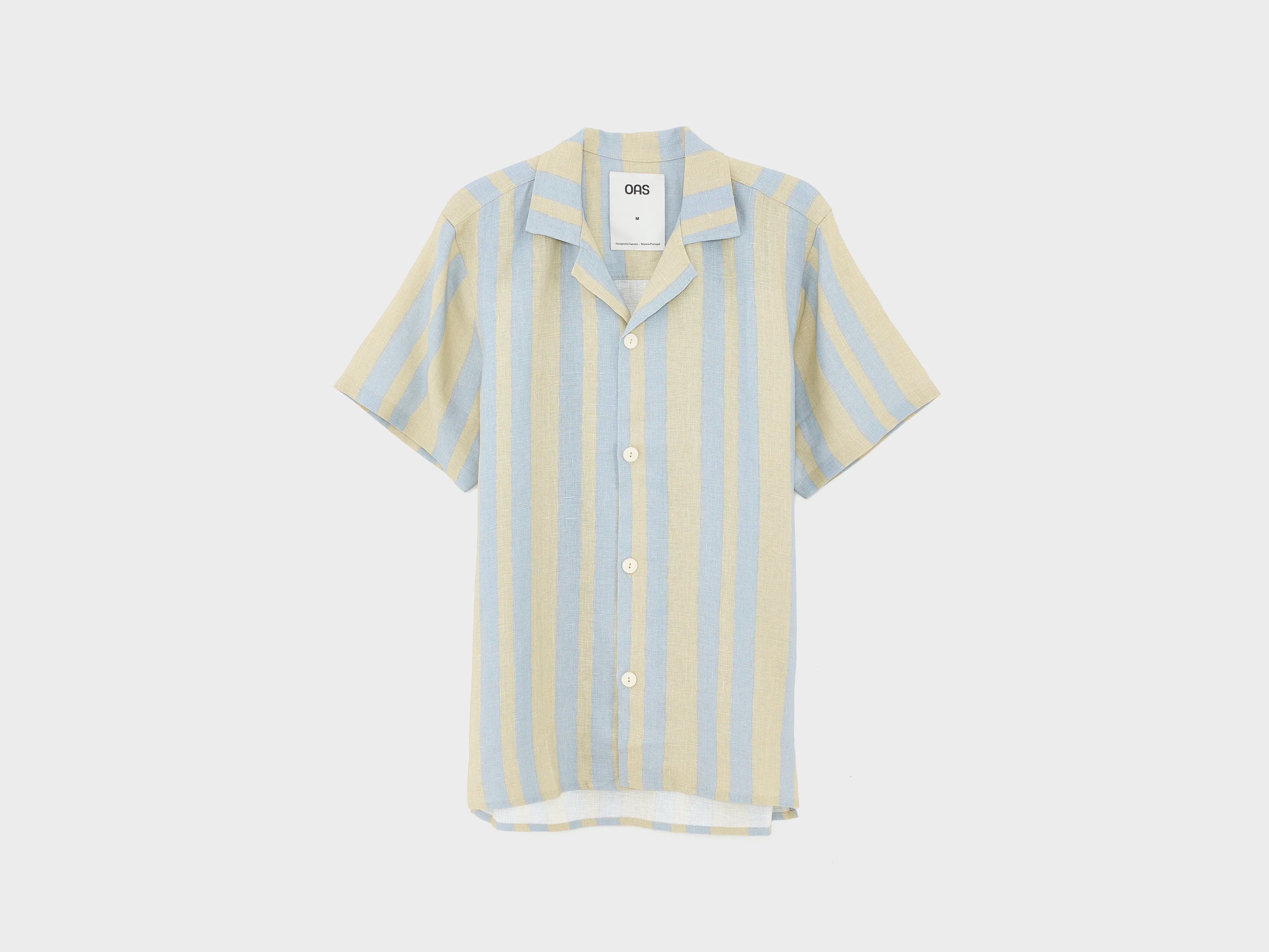 Mist Strata Cuba Linen Shirt  (251 / M / KAKI)