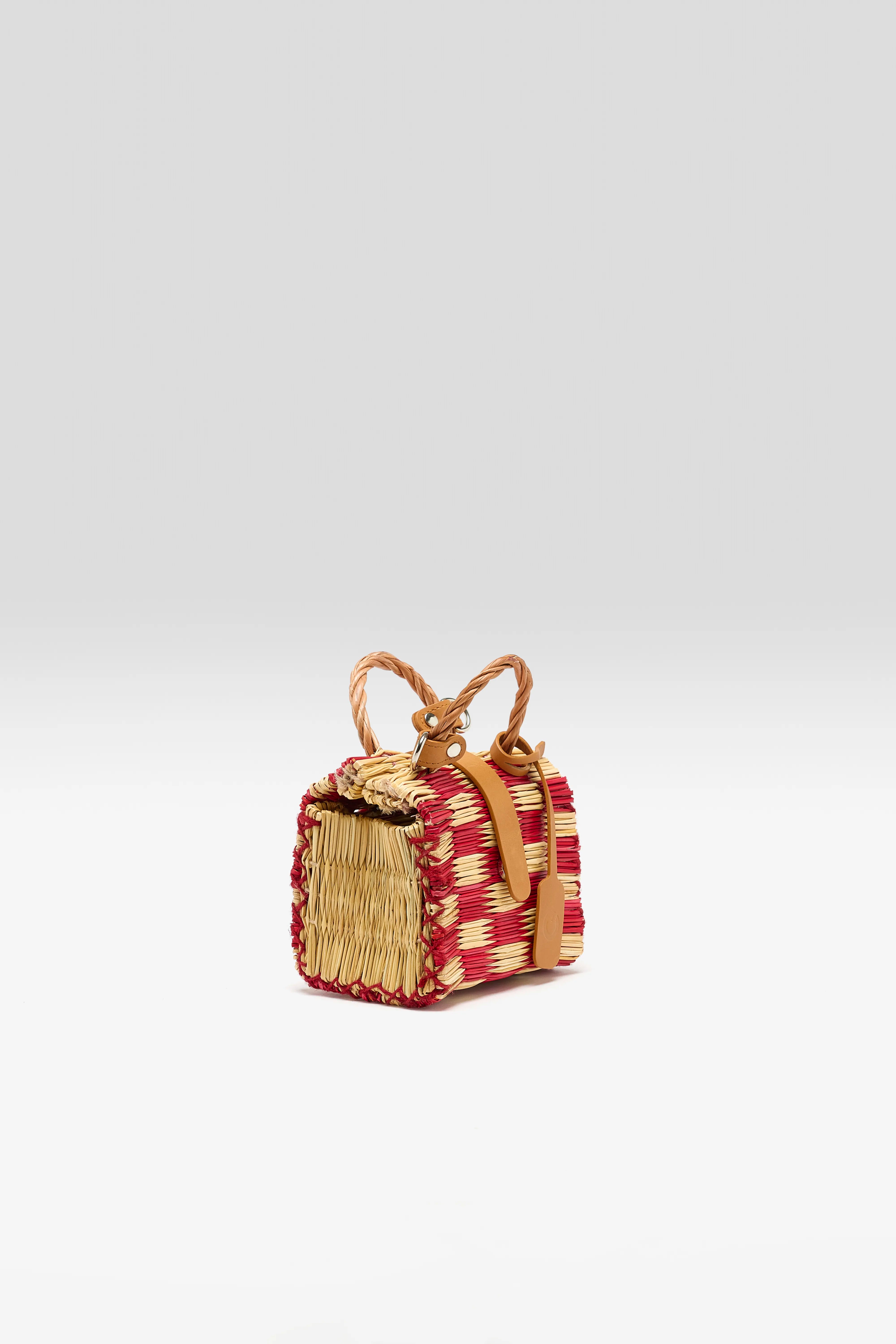 Ivy Mini Biologische Rieten Tas (262 / W / GREEN)