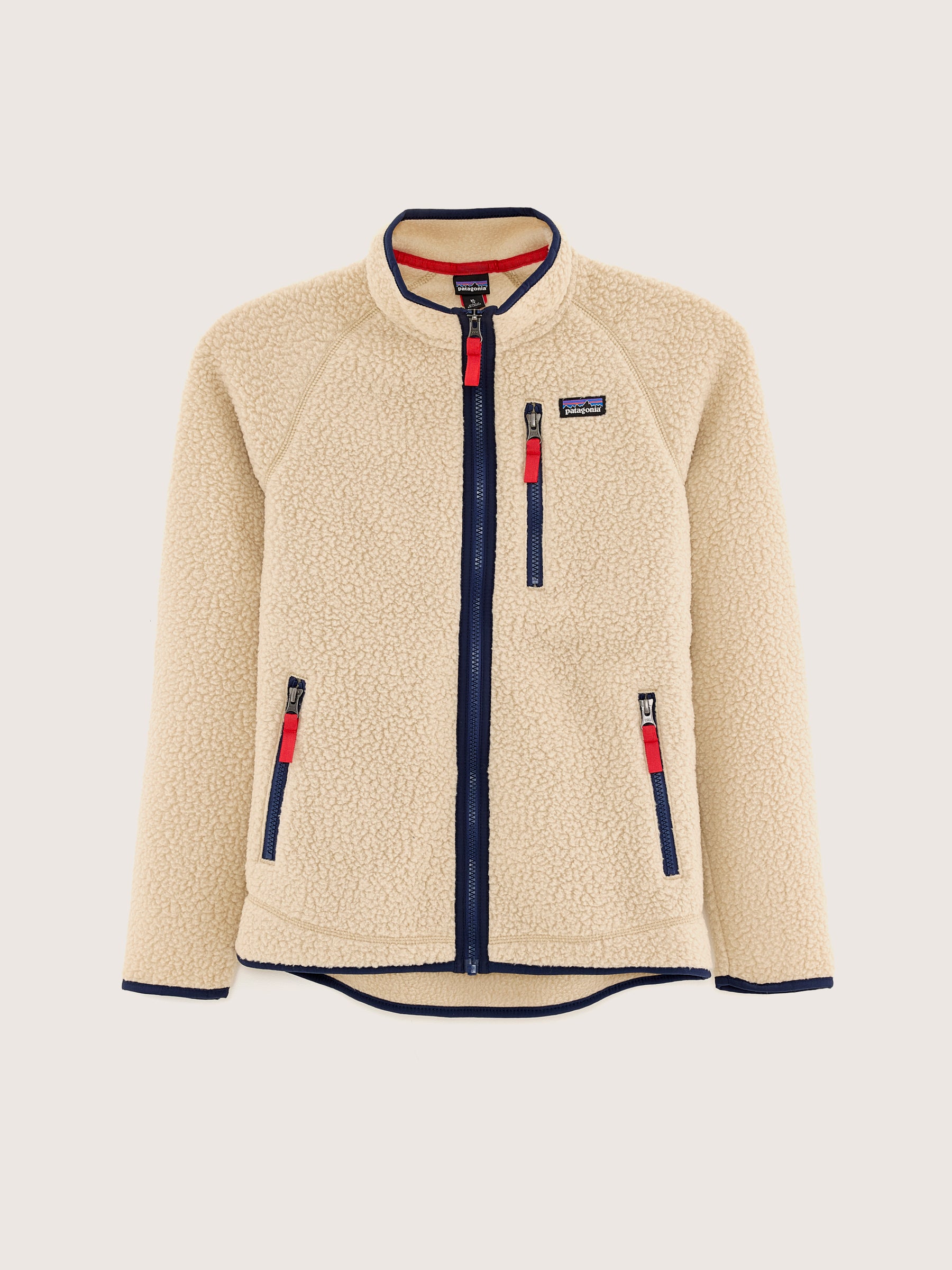 Kid'S Retro Pile Fleece Jacket (242 / B / BEIGE)