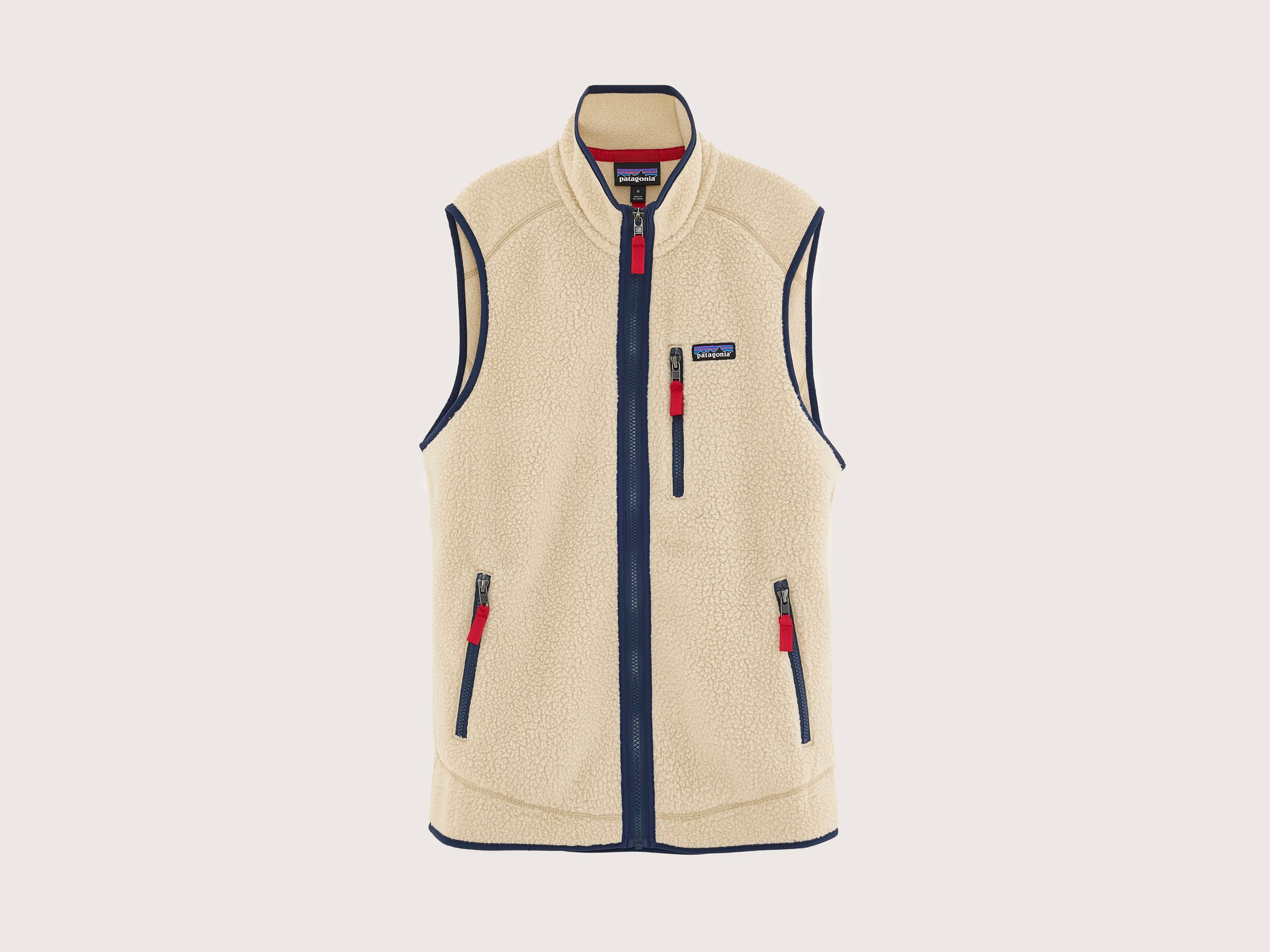 Men's Retro Pile Vests (242 / M / BEIGE)