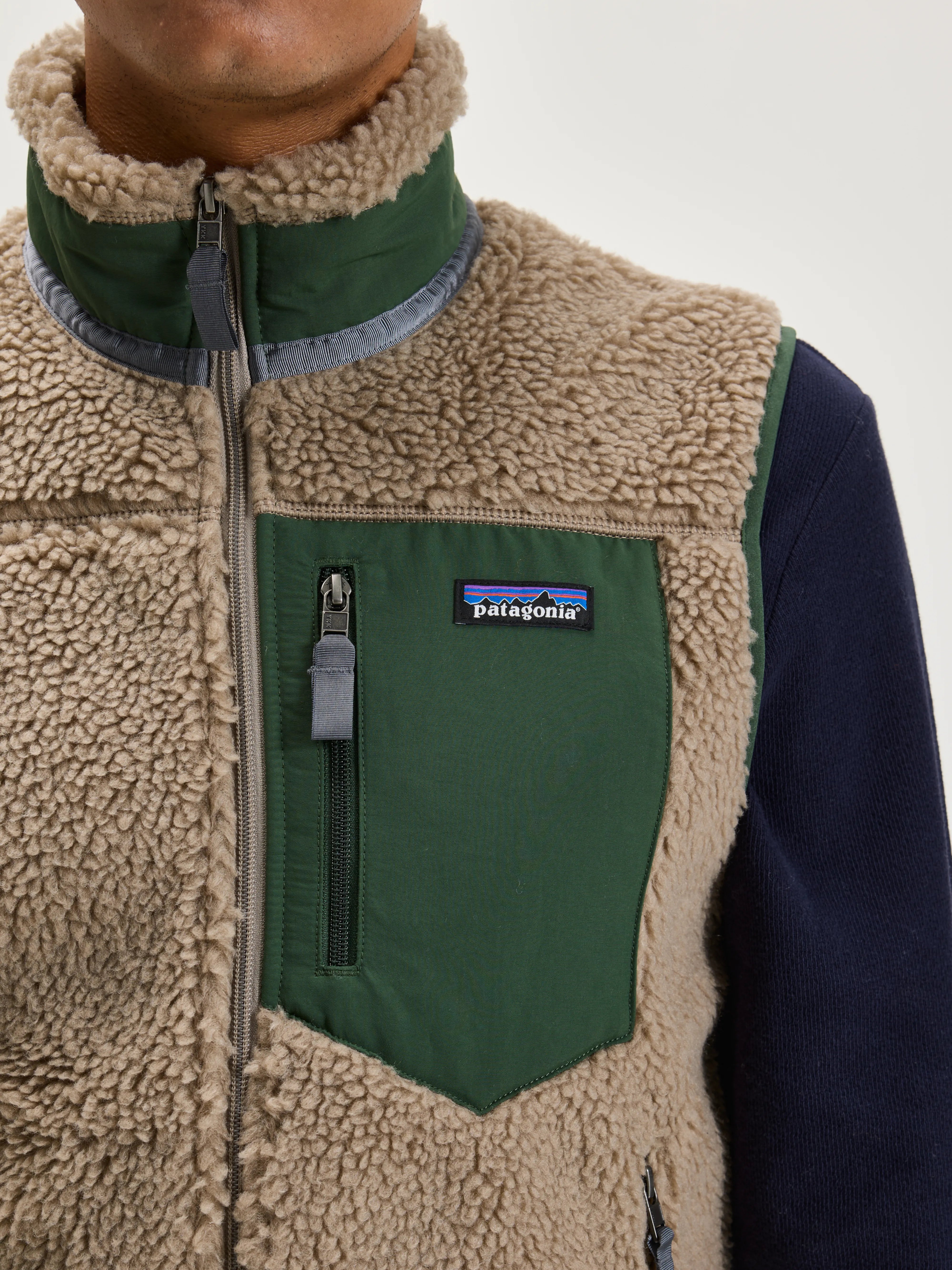 Klassiek Retro-X Fleece Vest voor Mannen (242 / M / GREY)