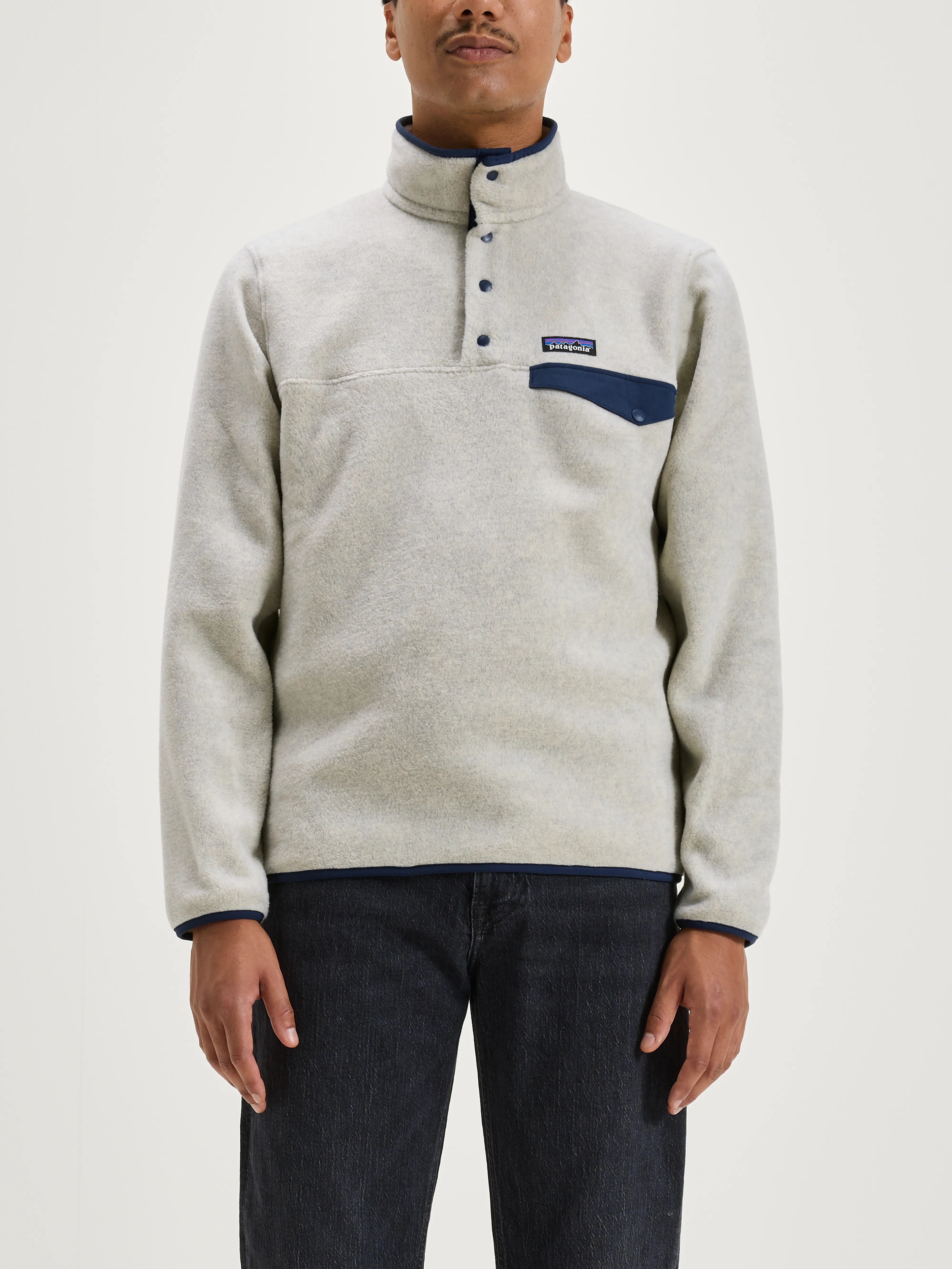 Mens snap fleece pullover on sale