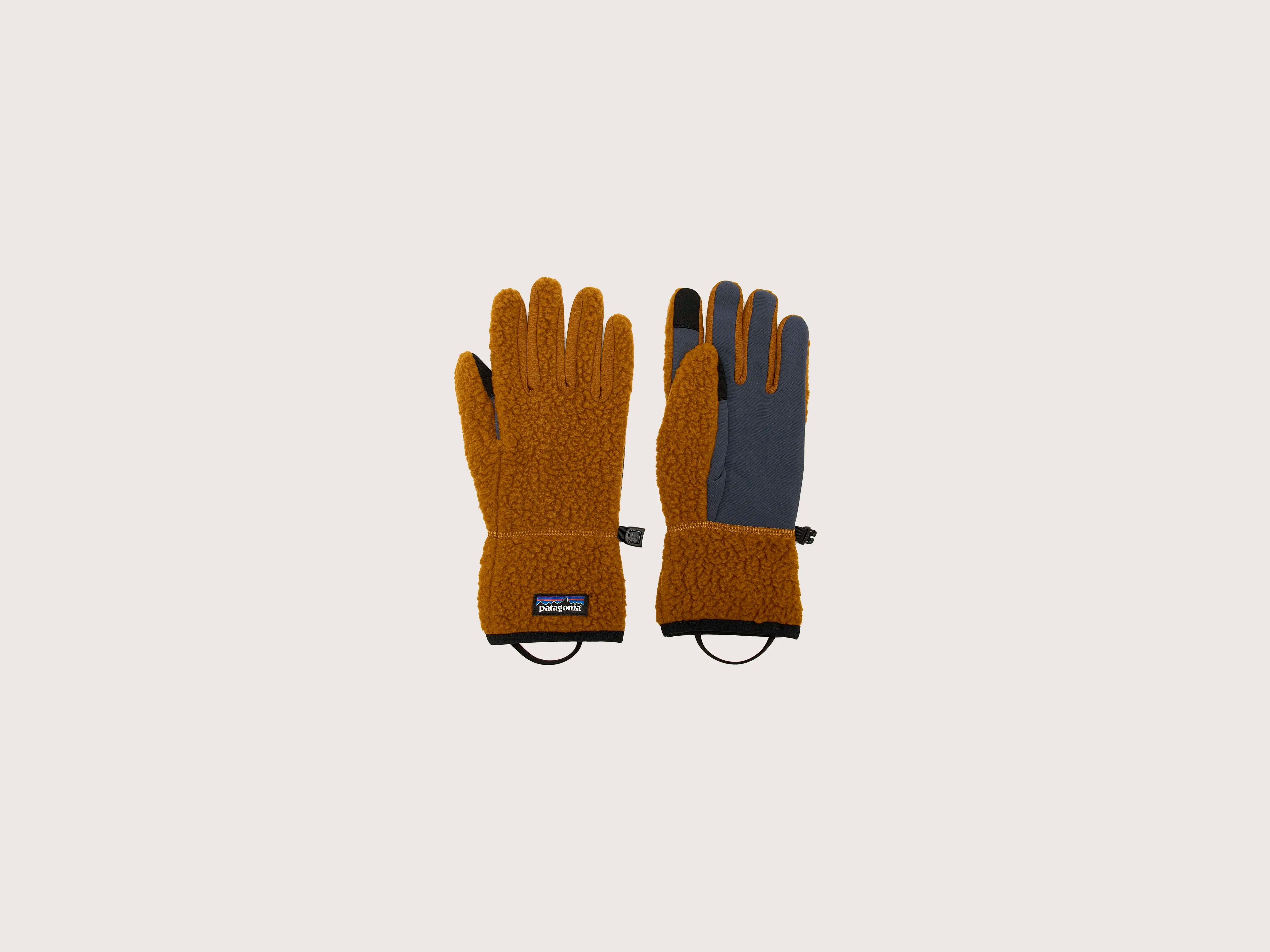 Retro Pile Fleece Gloves (242 / W / BROWN)