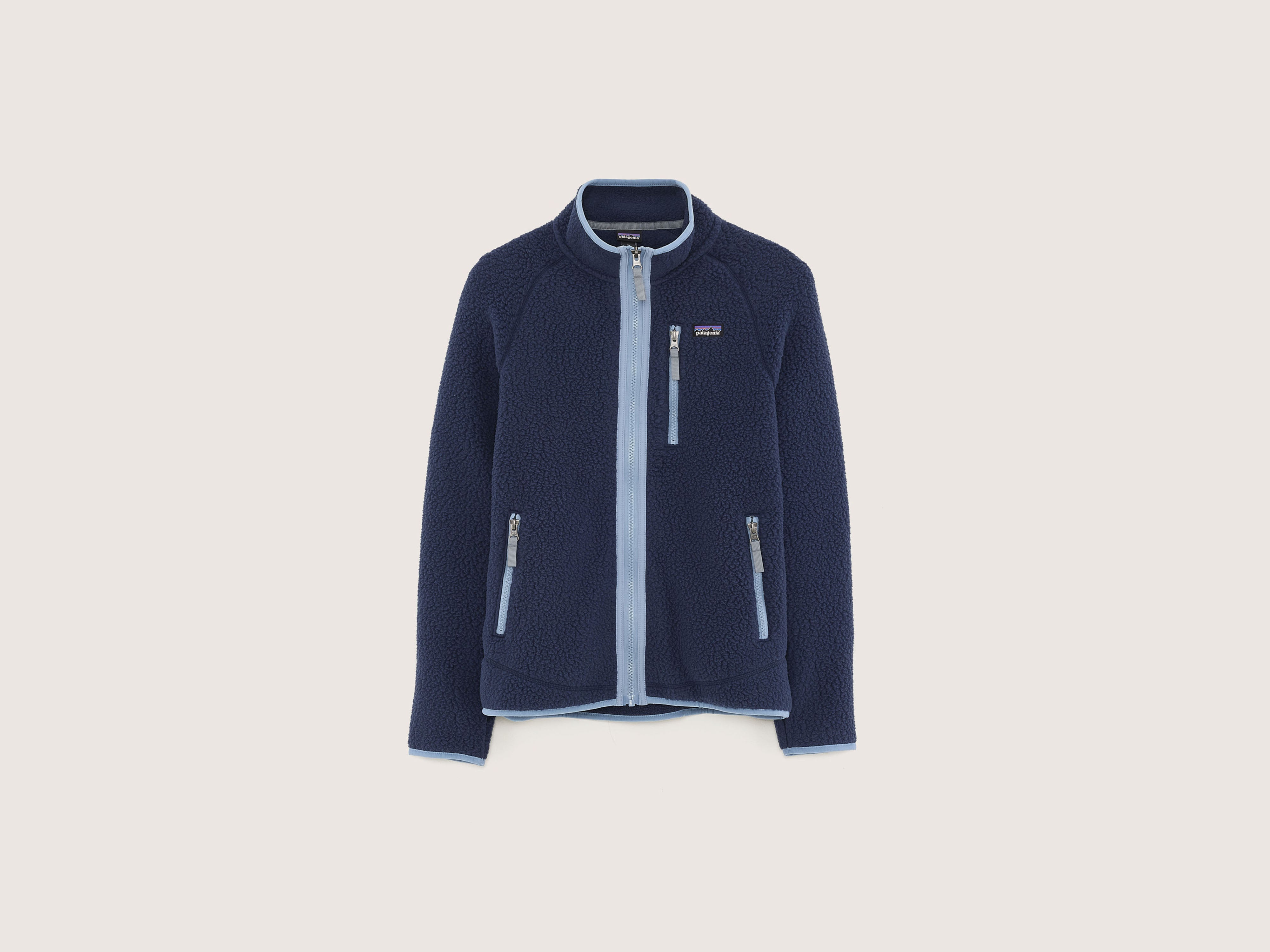 Kid'S Retro Pile Fleece Jacket (242 / B / NAVY)