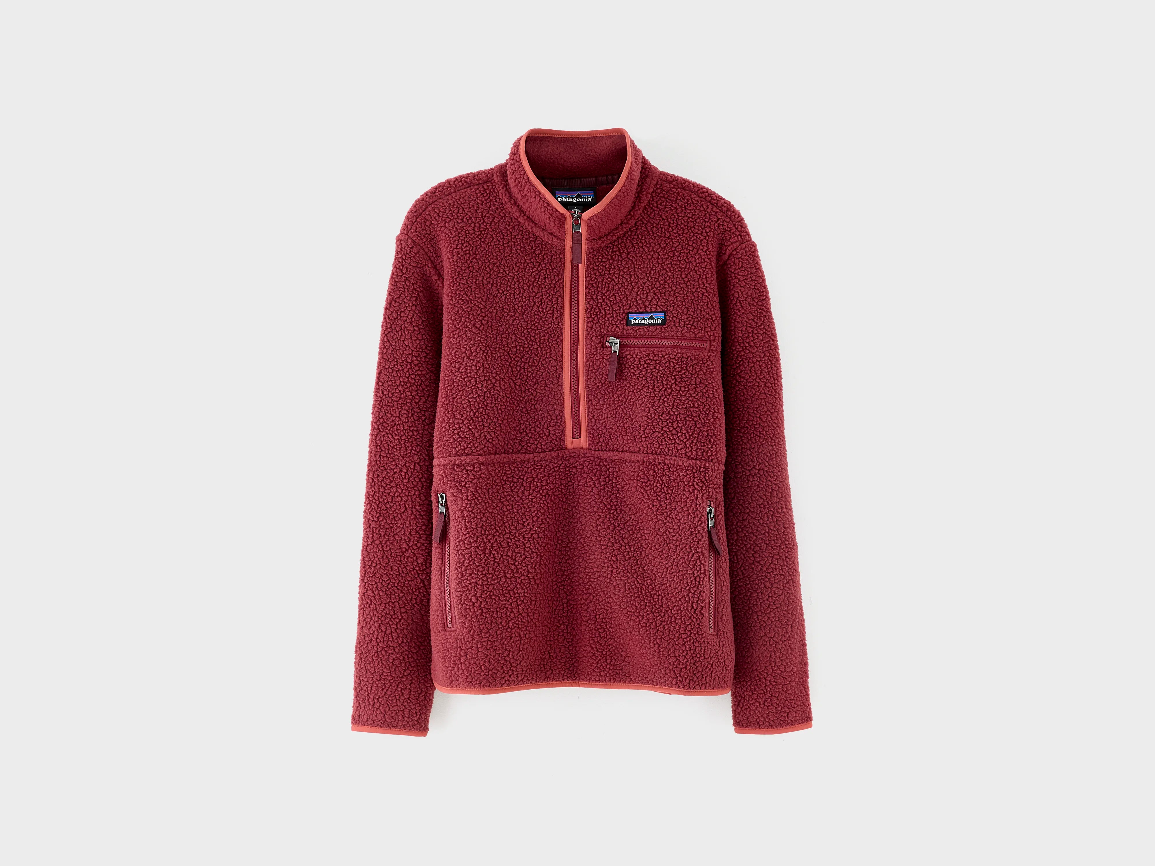 Women's Retro Pile Marsupial Pullover  (252 / W / RED)