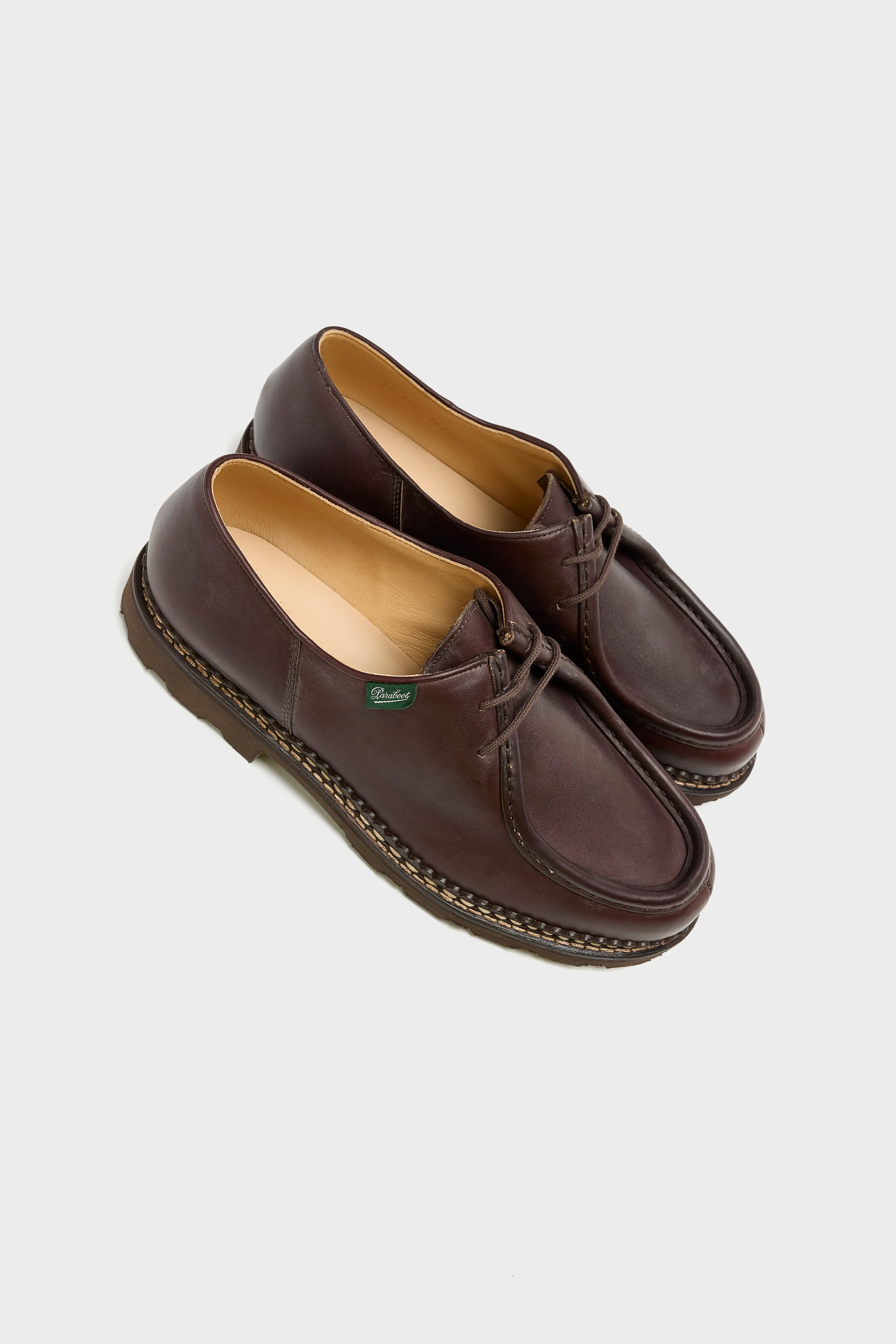 Michael Leather Derby Shoes for Men (252 / M / BROWN)