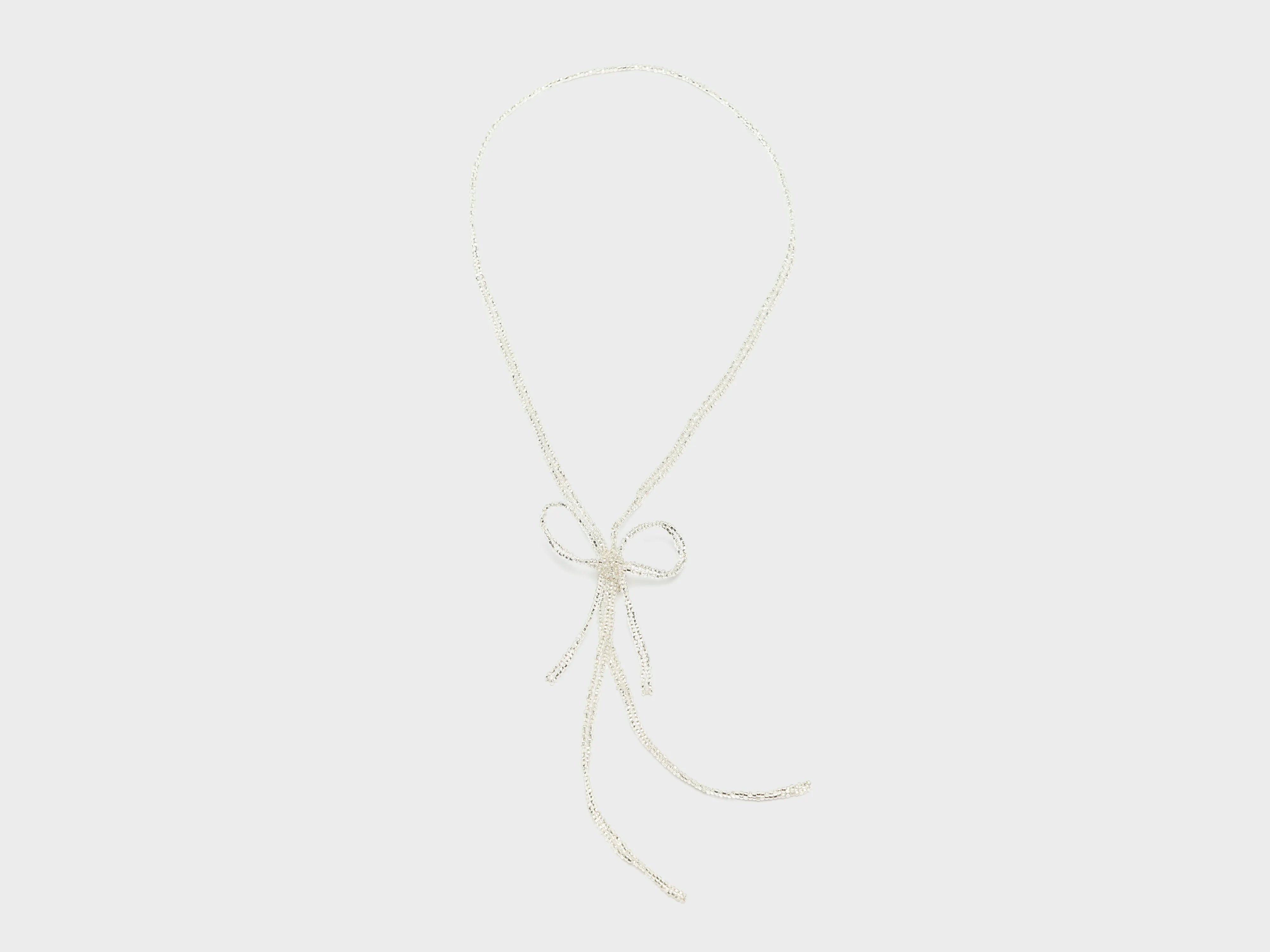 Collier Bolo Nœud Papillon (252 / W / SILVER)