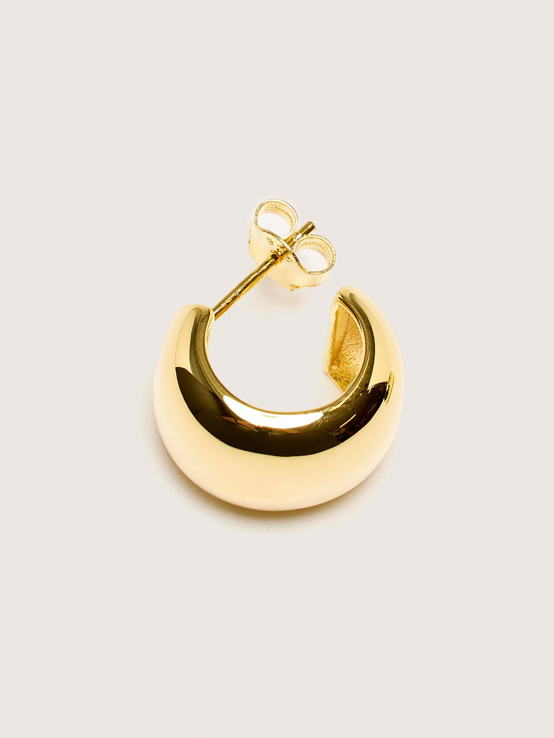 Reflection Small Gold Hoop Earrings (251 / W / GOLD)